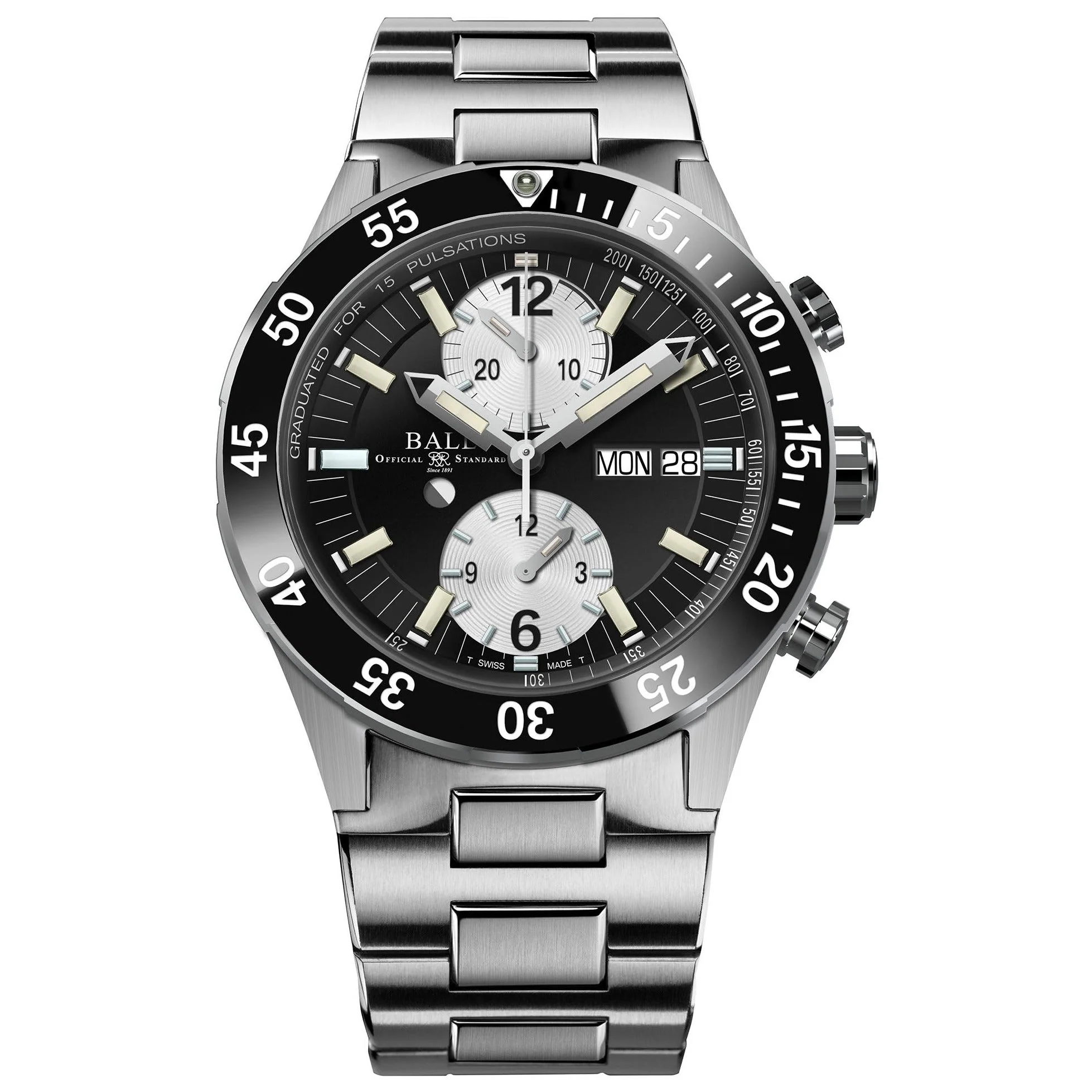 Ball Roadmaster Rescue Chronograph Men's Black Watch