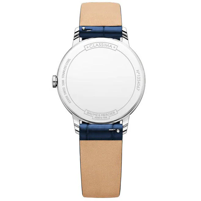 Baume & Mercier Ladies Blue Classima Watch 10353 - Image 2