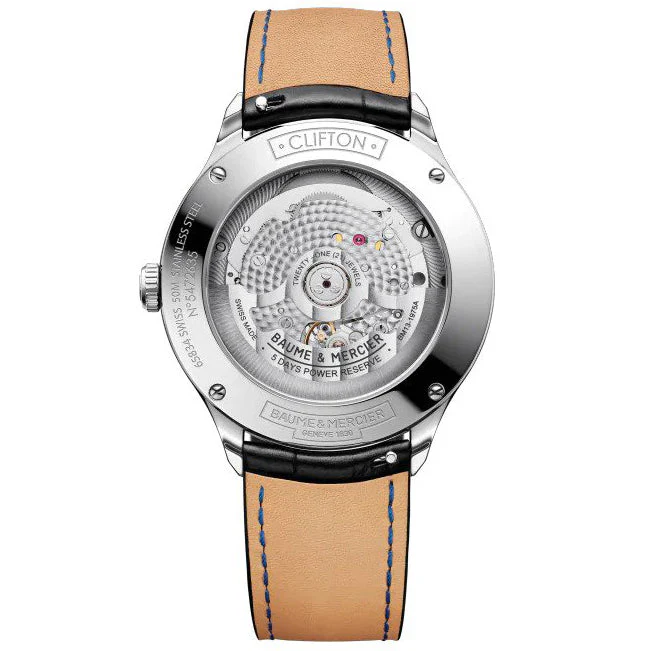 Baume & Mercier Men's Black Clifton Watch 10467 - Image 2