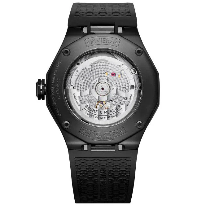 Baume & Mercier Men's Black Riviera Watch 10617 - Image 2