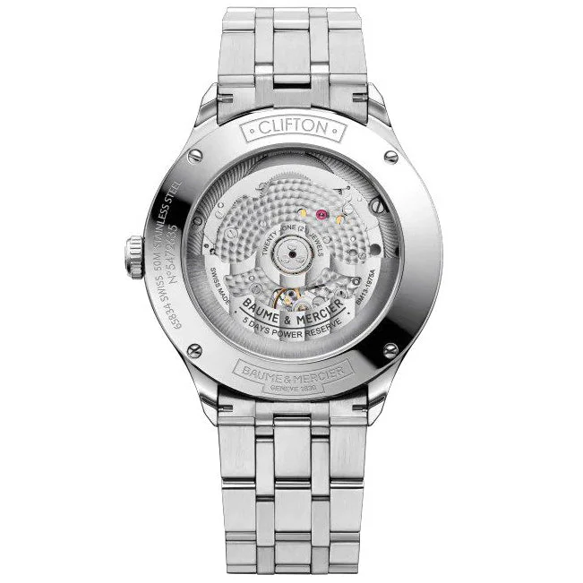 Baume & Mercier Men's Blue Clifton Watch 10468 - Image 2