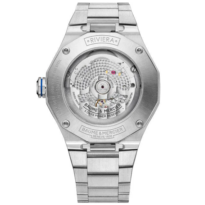 Baume & Mercier Men's Blue Riviera Watch 10616 - Image 2