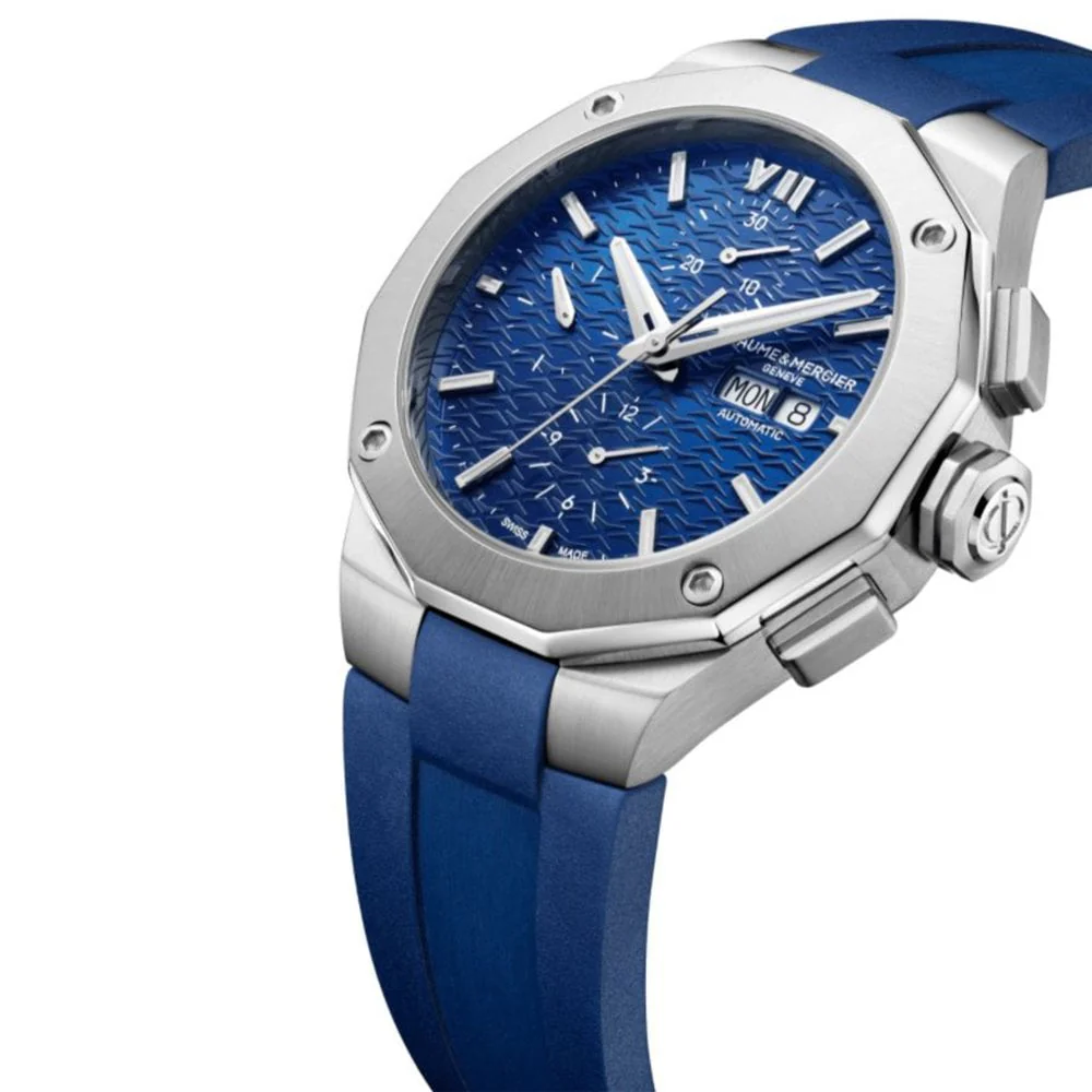 Baume & Mercier Men's Blue Riviera Watch 10623 - Image 2