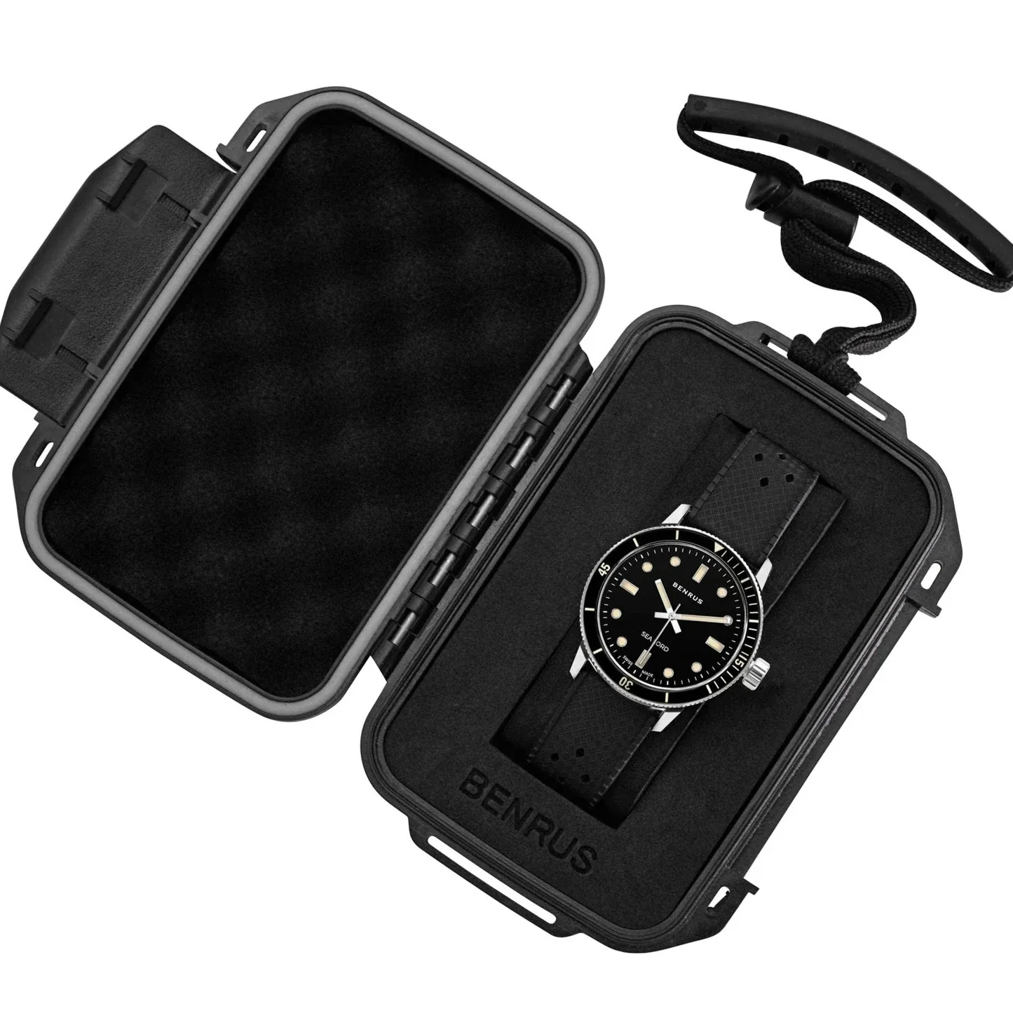 Benrus Men's Sea Lord Dive Watch Black - Image 4