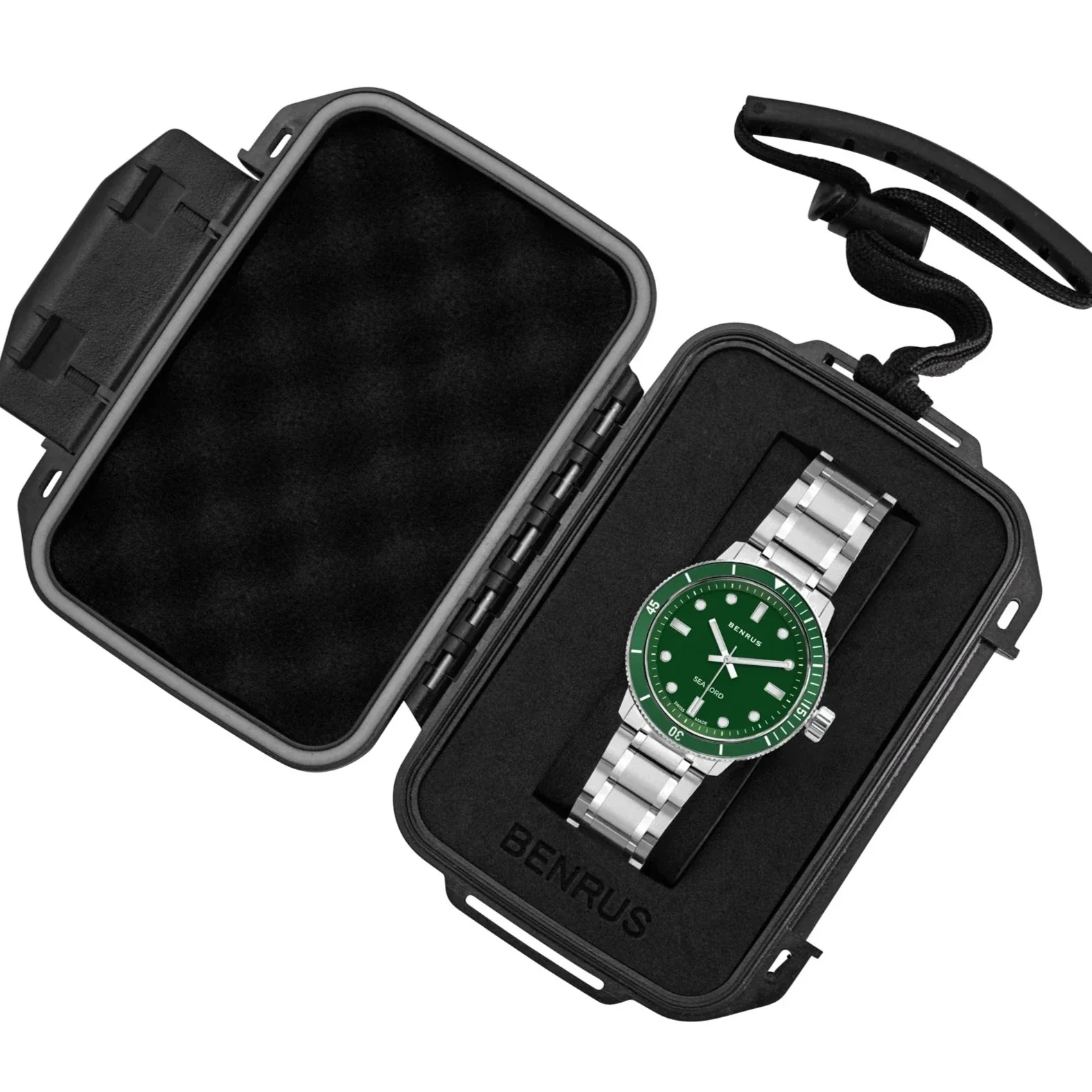 Benrus Men's Sea Lord Dive Watch Green - Image 4