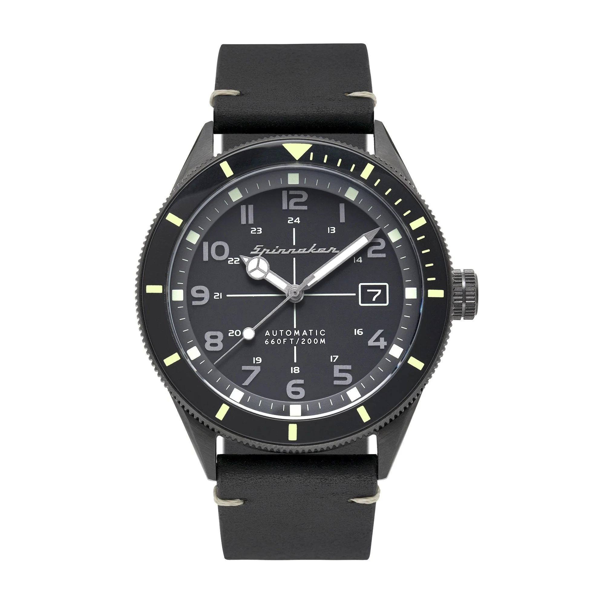 Spinnaker Men's Black Cahill Watch