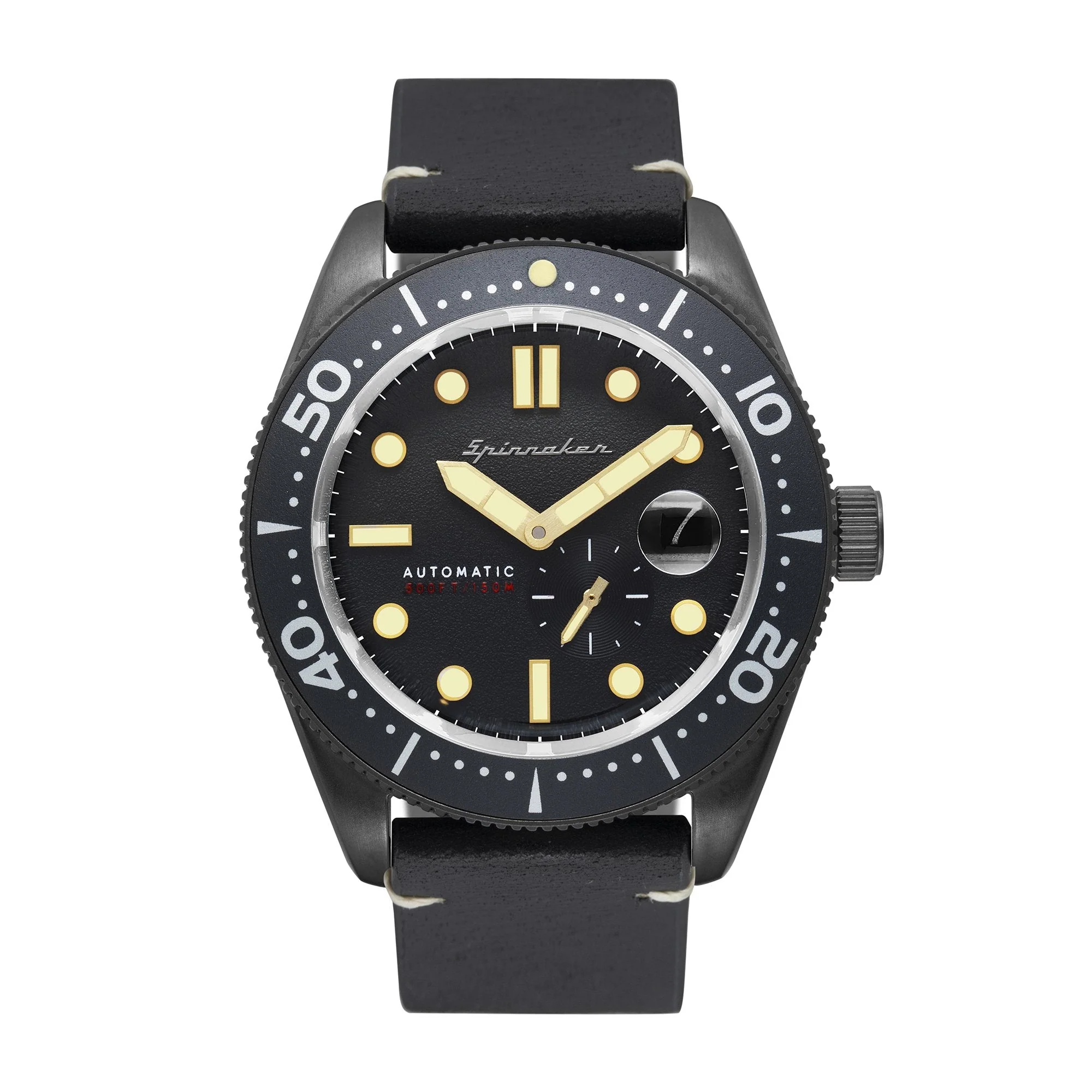 Spinnaker Men's Black Croft Watch