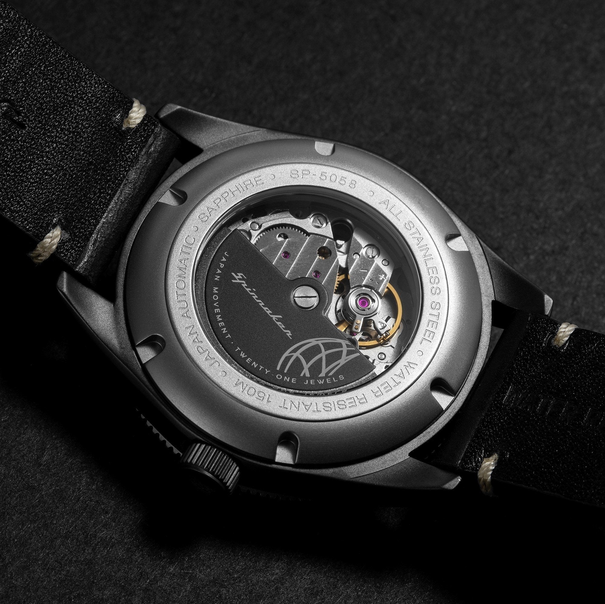 Spinnaker Men's Black Croft Watch - Image 3