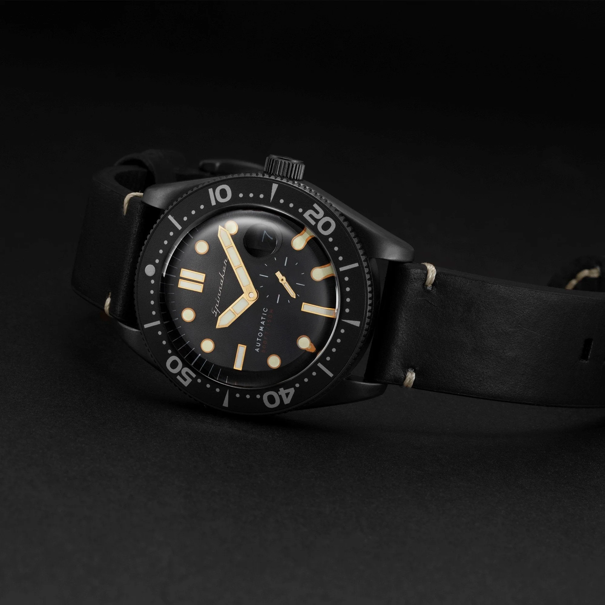 Spinnaker Men's Black Croft Watch - Image 5