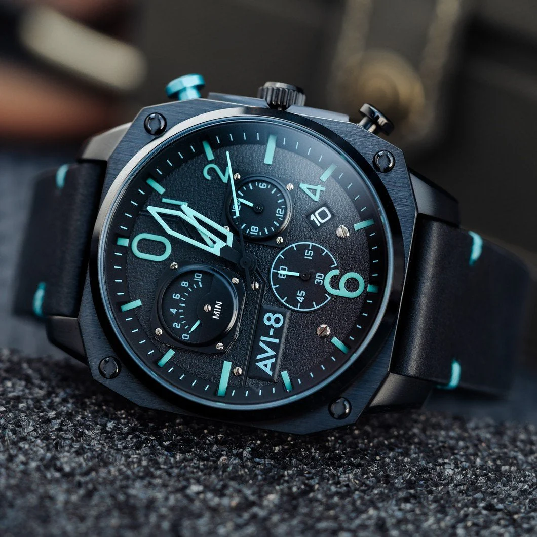 AVI-8 Blue Diamond Hawker Hunter Chronograph Watch - Image 6