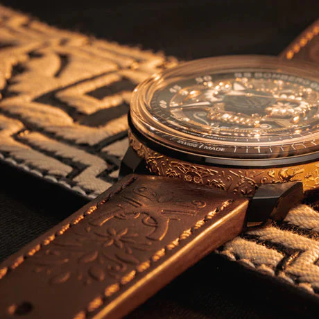 Bomberg BB-01 Automatic Mariachi Skull Men's Brown Watch - Image 7