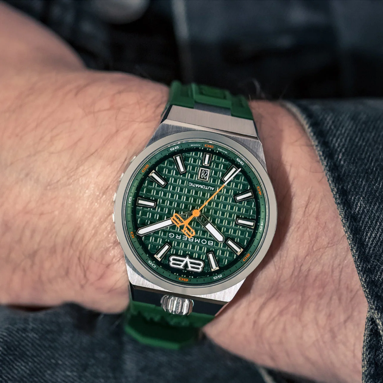 Bomberg Bolt-68 Automatic Neo Metropolis Geneva Men's Green Watch - Image 5