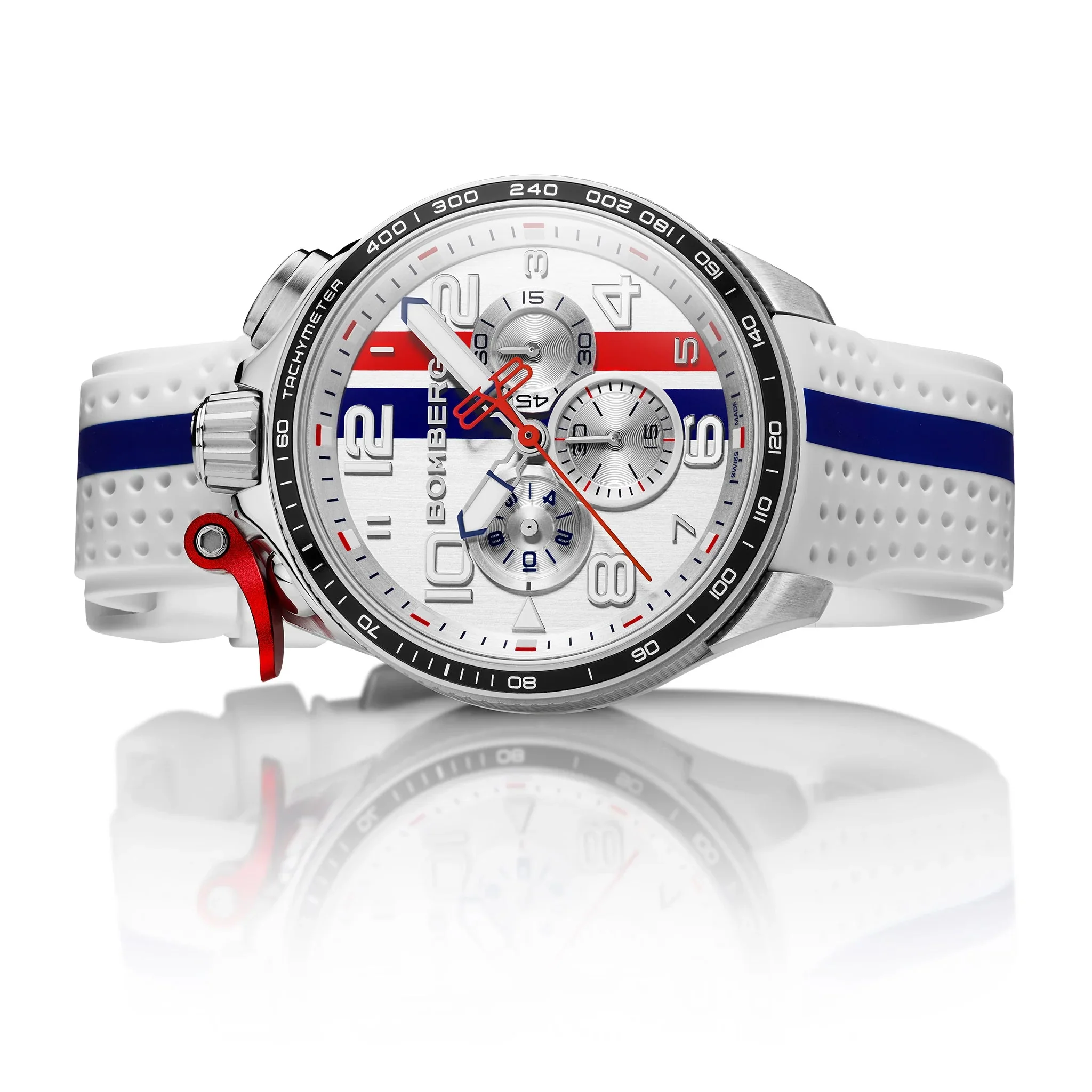 Bomberg Le Mans Men's White Watch - Image 3