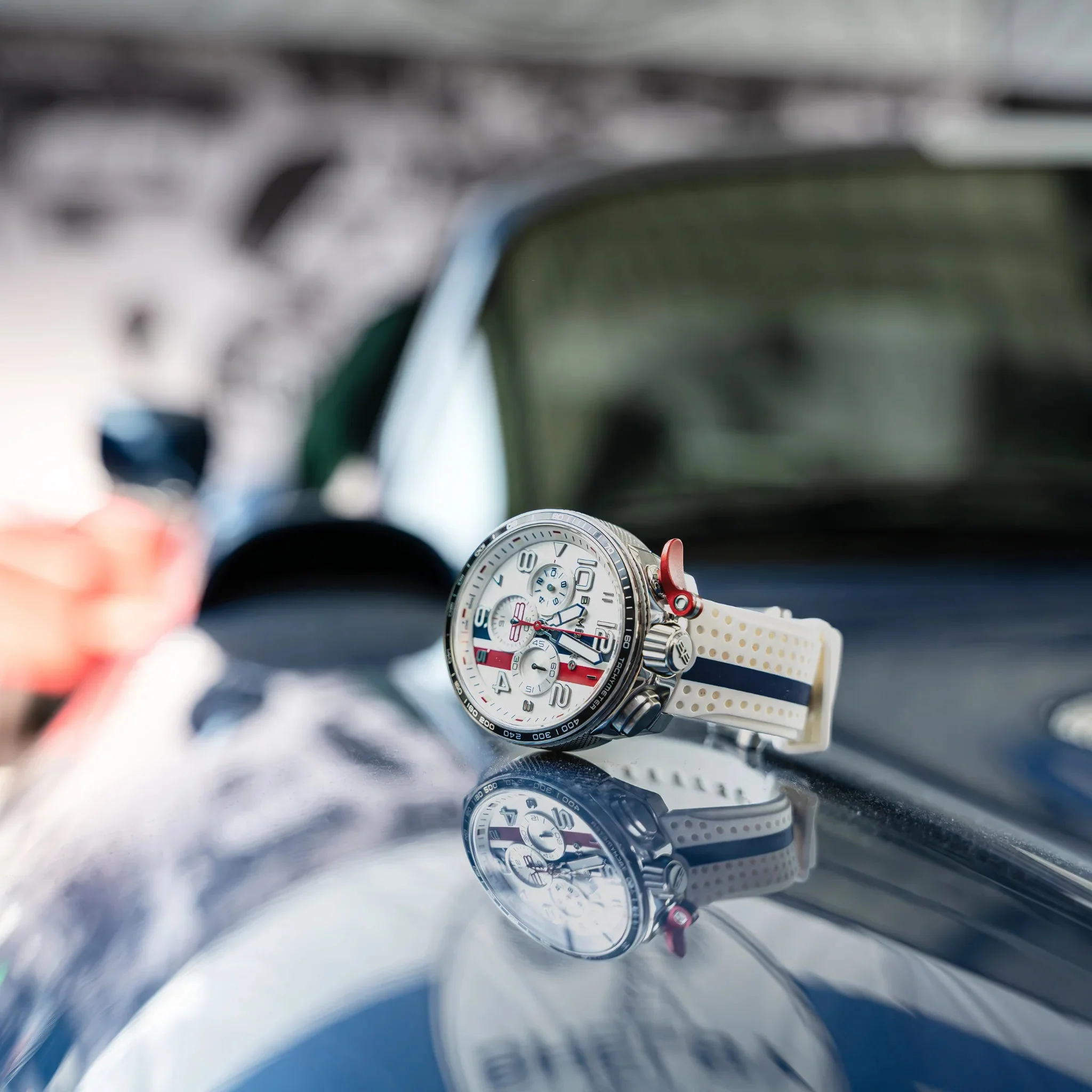 Bomberg Le Mans Men's White Watch - Image 7