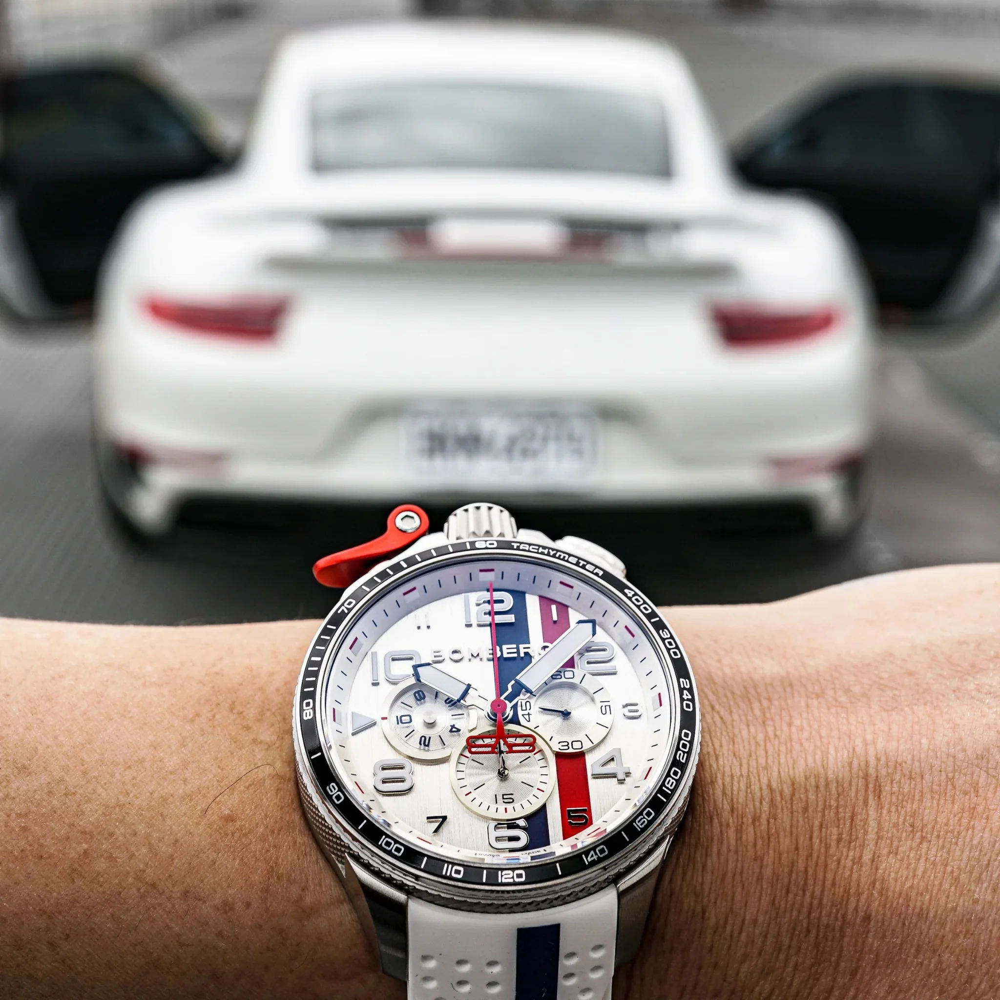 Bomberg Le Mans Men's White Watch - Image 8