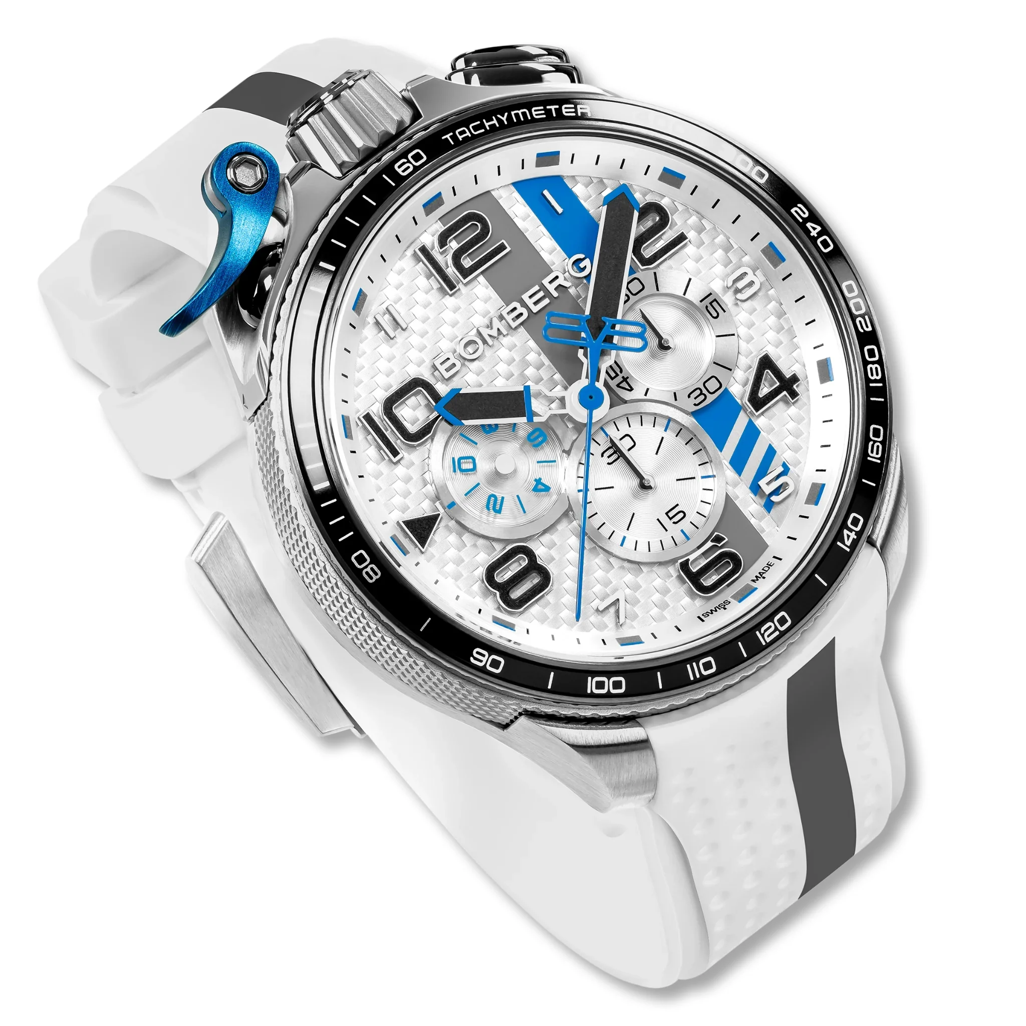 Bomberg Yas Marina Men's White Watch - Image 3