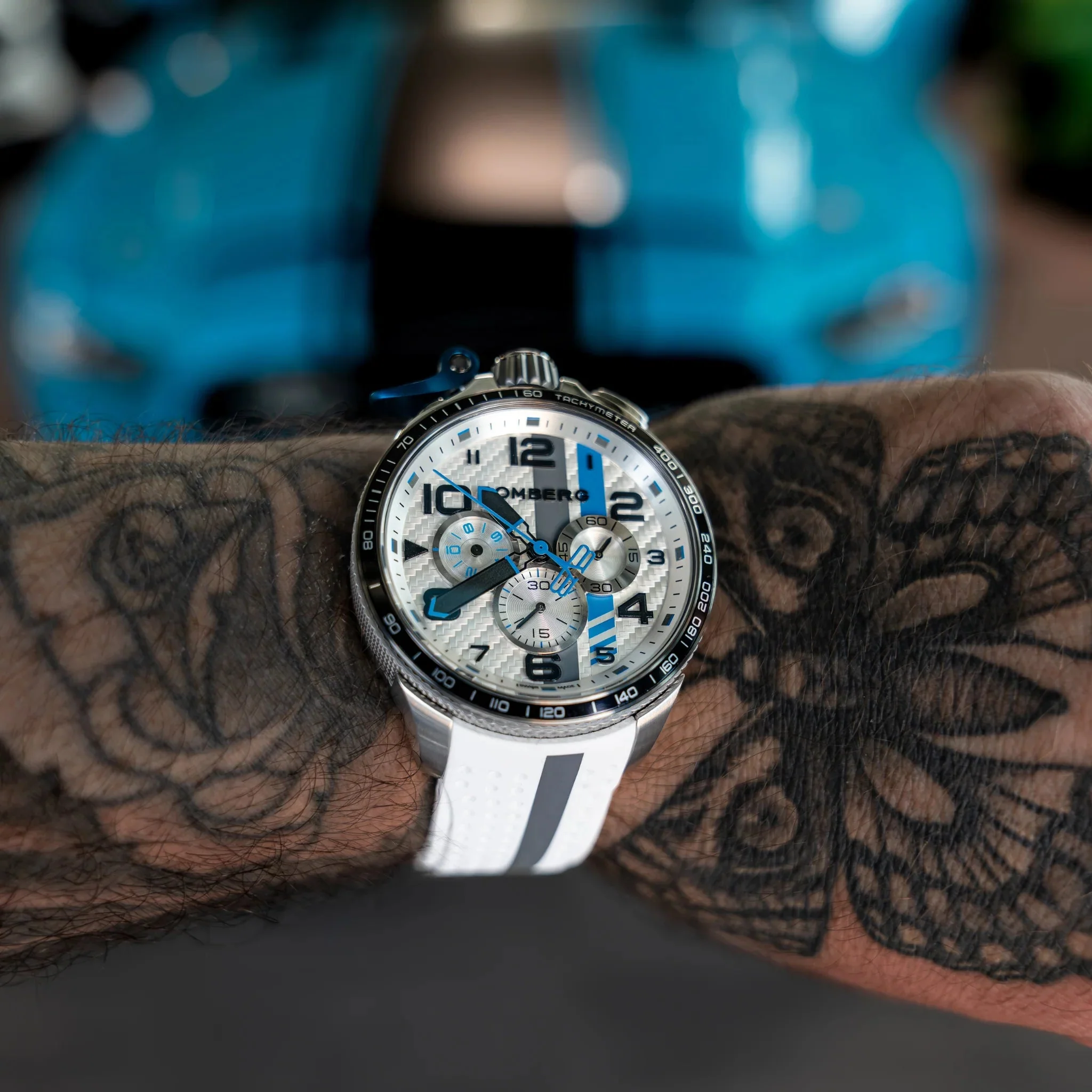 Bomberg Yas Marina Men's White Watch - Image 4
