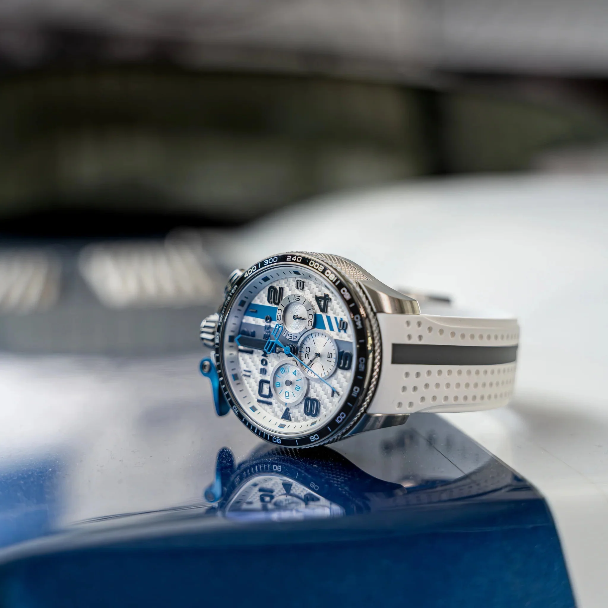 Bomberg Yas Marina Men's White Watch - Image 5