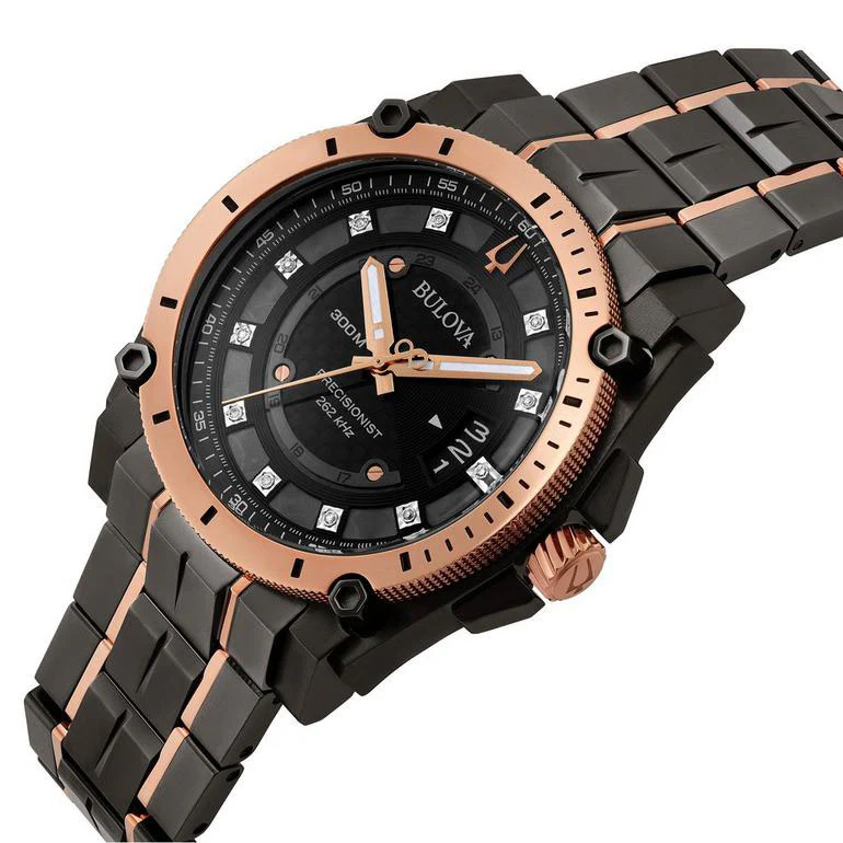 Bulova Icon Men's Black Diamond Watch - Image 2