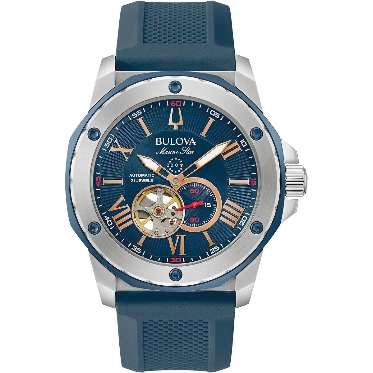 Bulova Marine Star Auto Men's Blue Watch