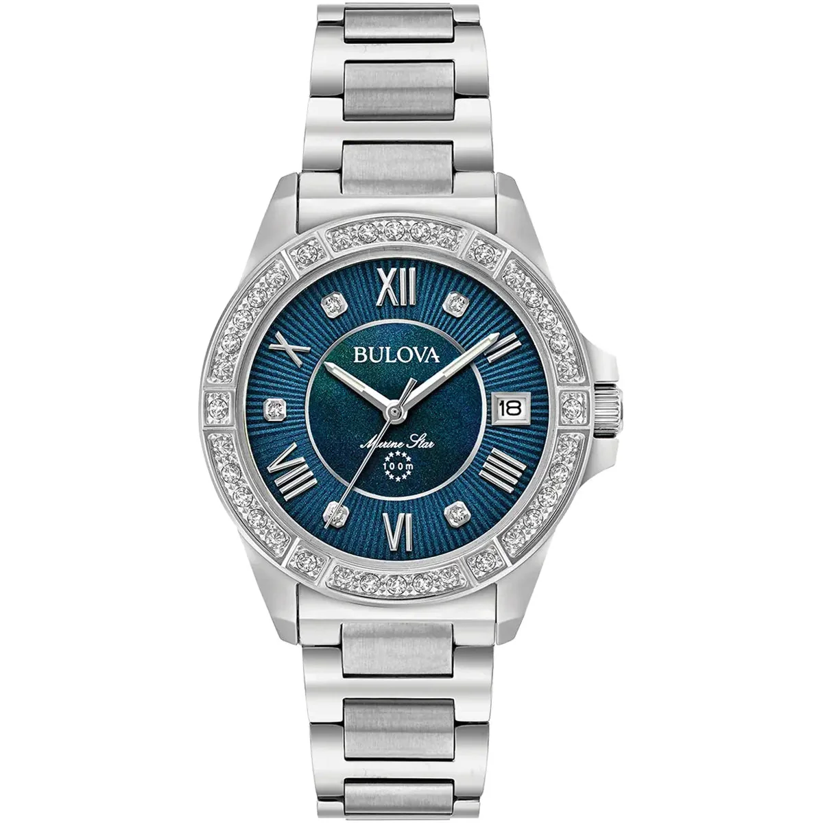 Bulova Marine Star Ladies Silver Watch