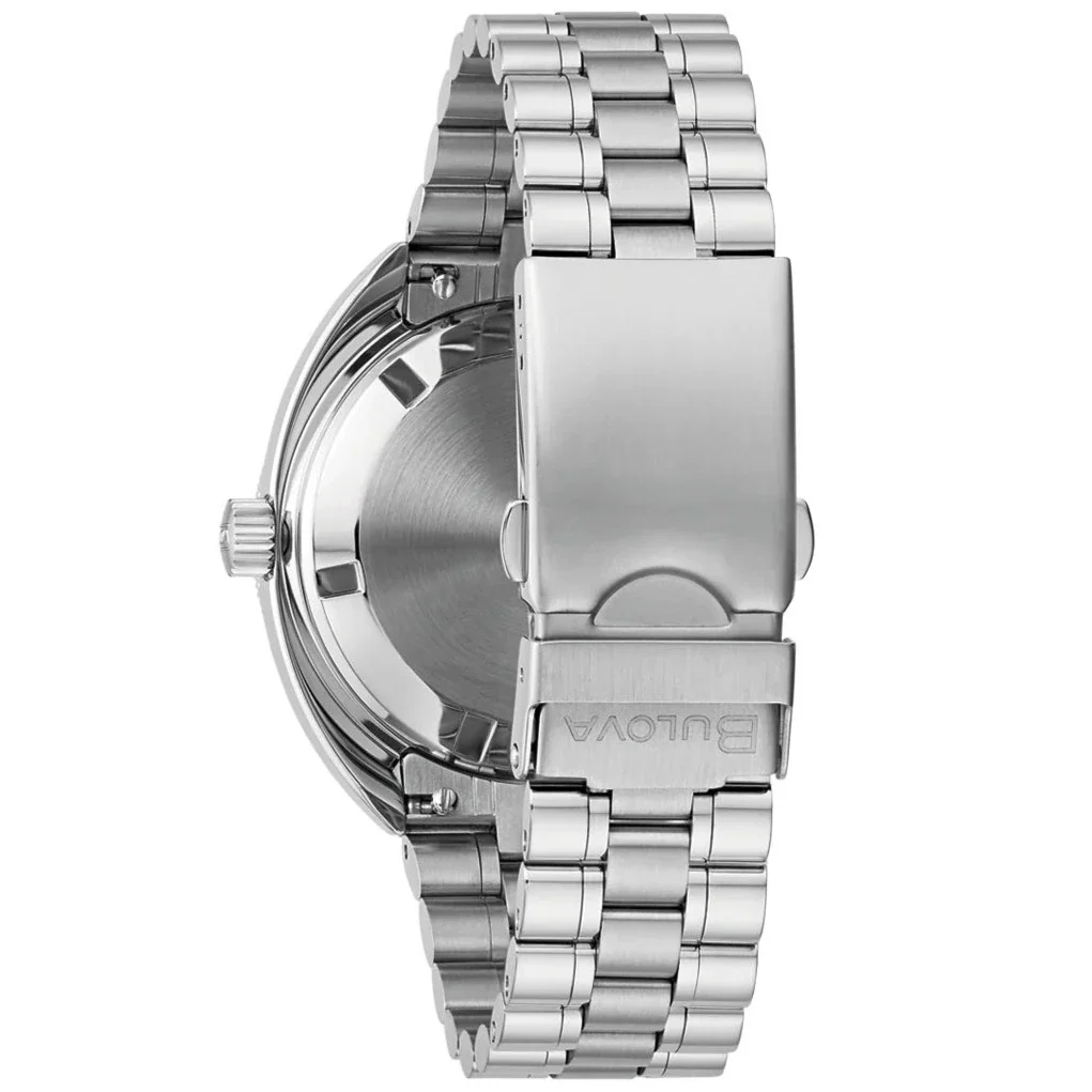 Bulova Oceanographer Automatic Men's Silver Watch - Image 2