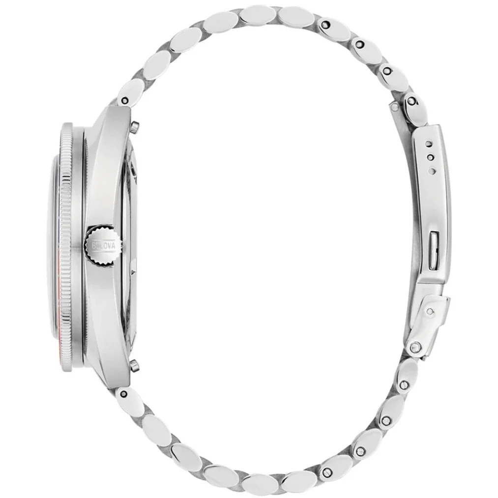 Bulova Oceanographer Automatic Men's Silver Watch - Image 3