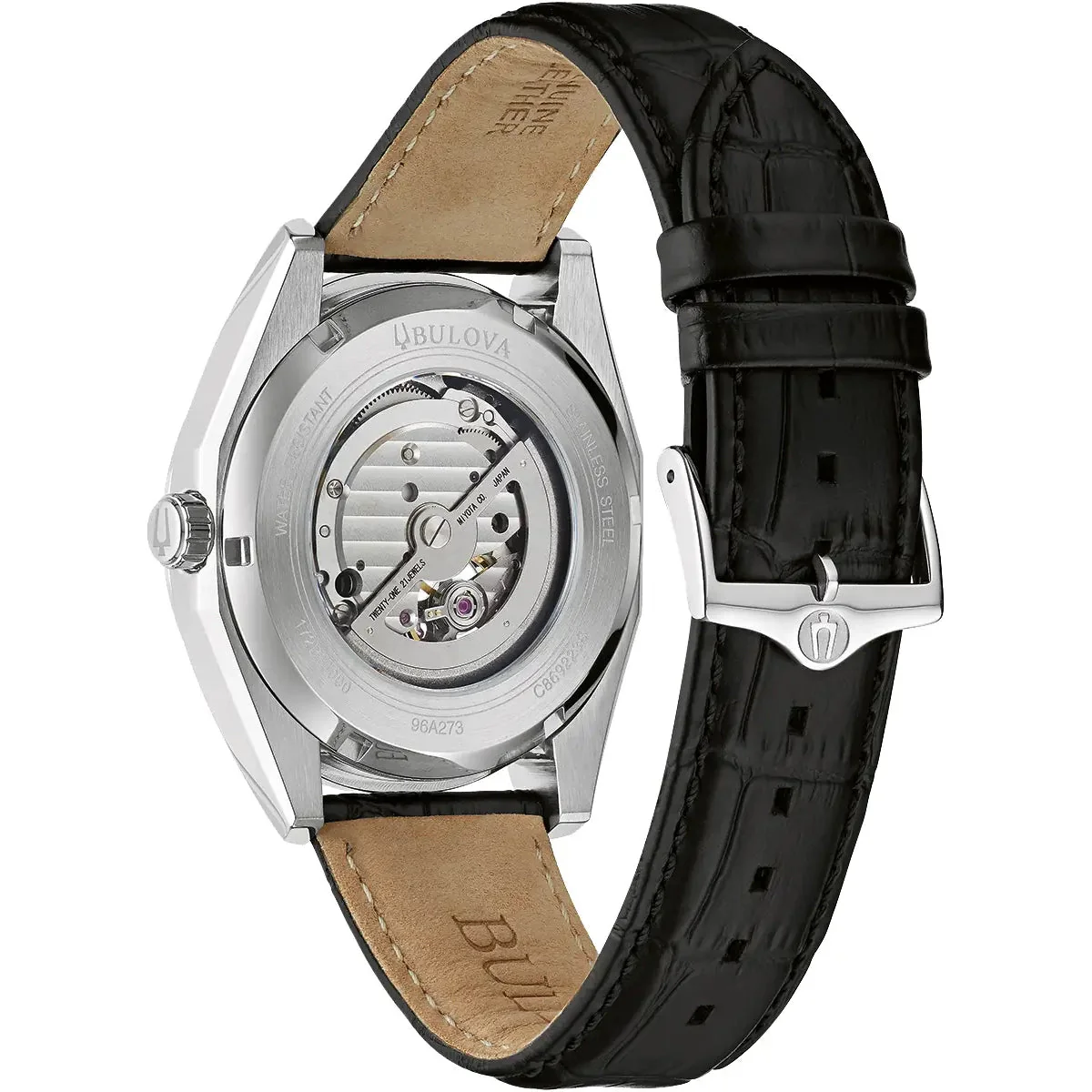 Bulova Surveyor Auto Men's Black Watch - Image 3