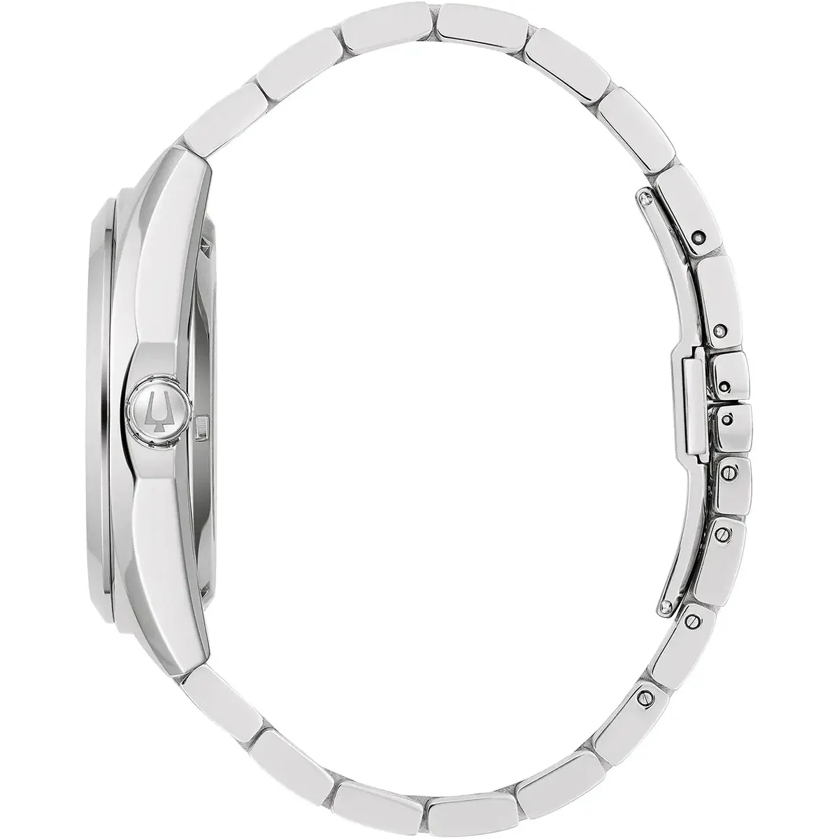 Bulova Surveyor Auto Men's Silver Watch - Image 2