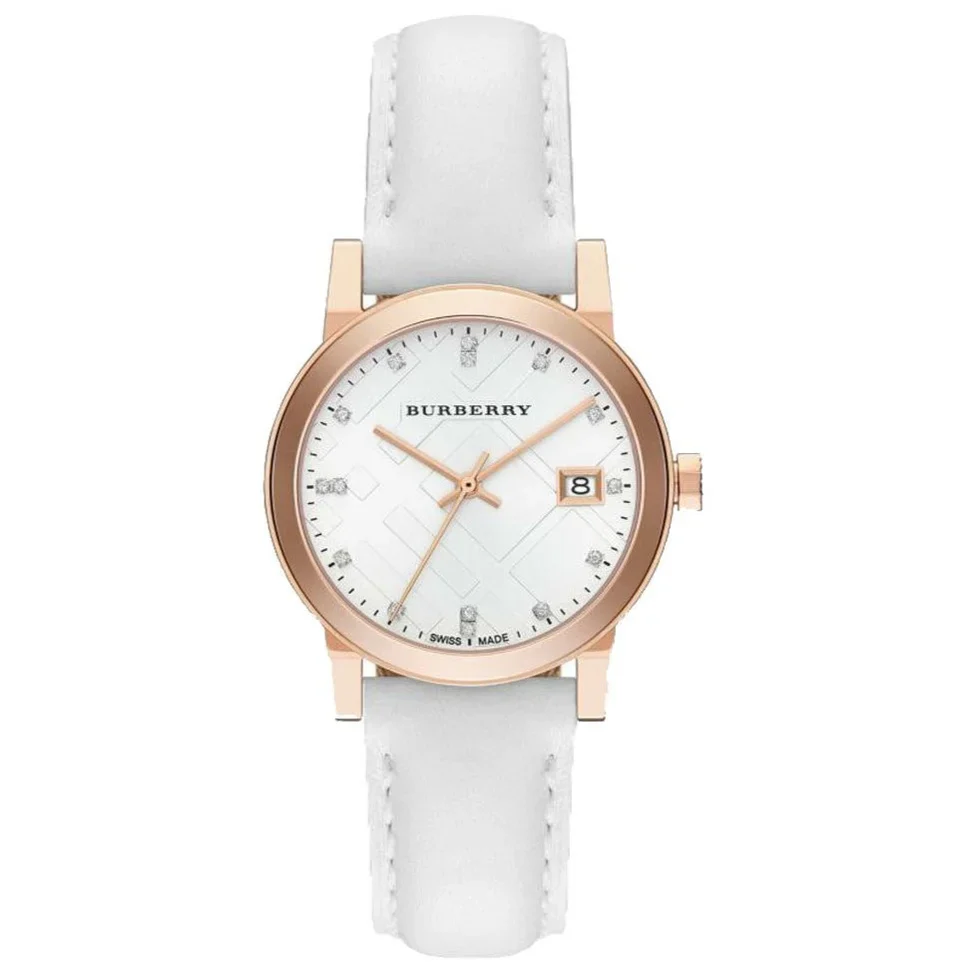 Burberry The City Diamond Ladies Rose Gold 34mm Watch