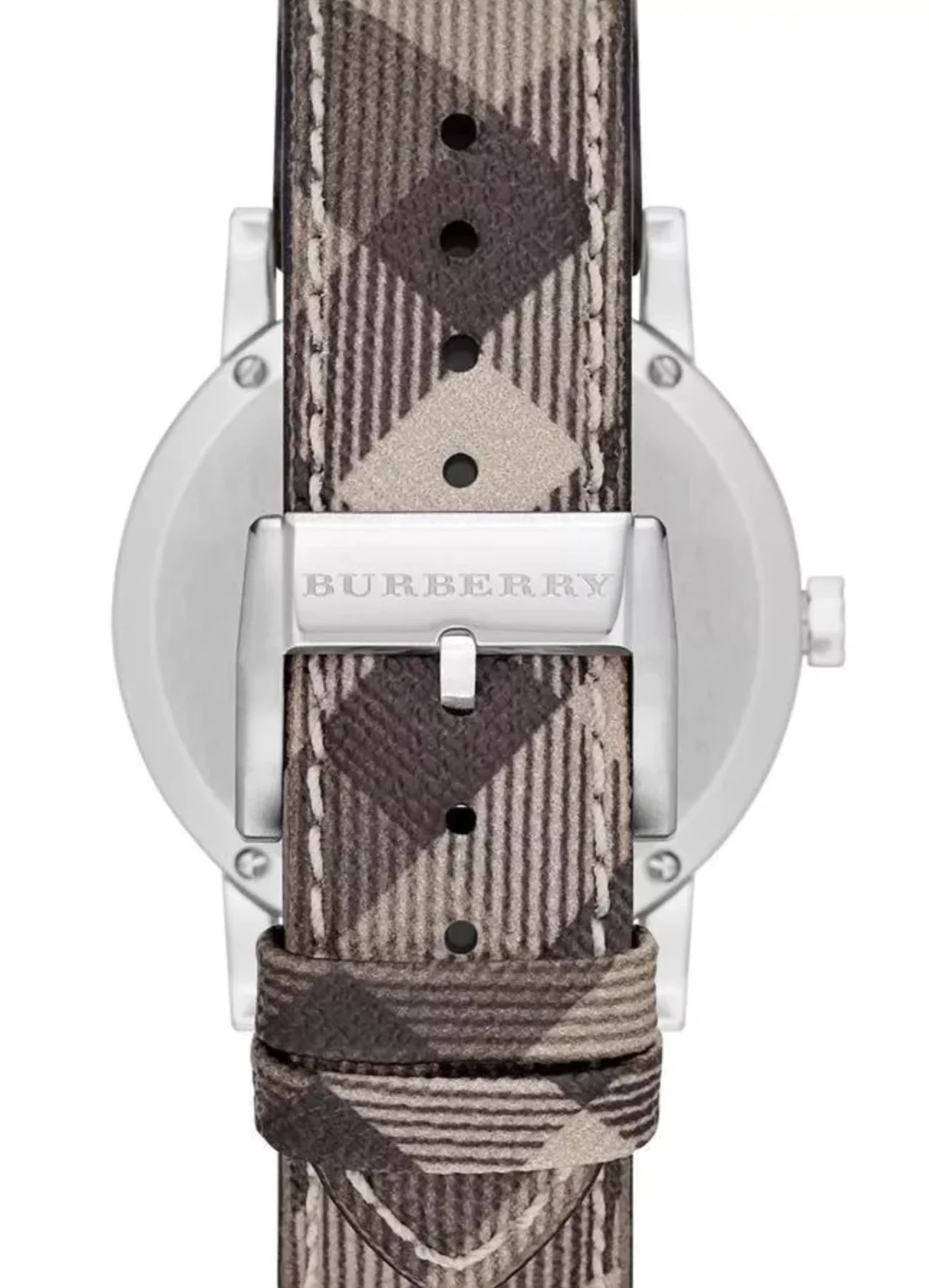 Burberry Ladies The City Smoke Check Strap 34mm Watch - Image 2