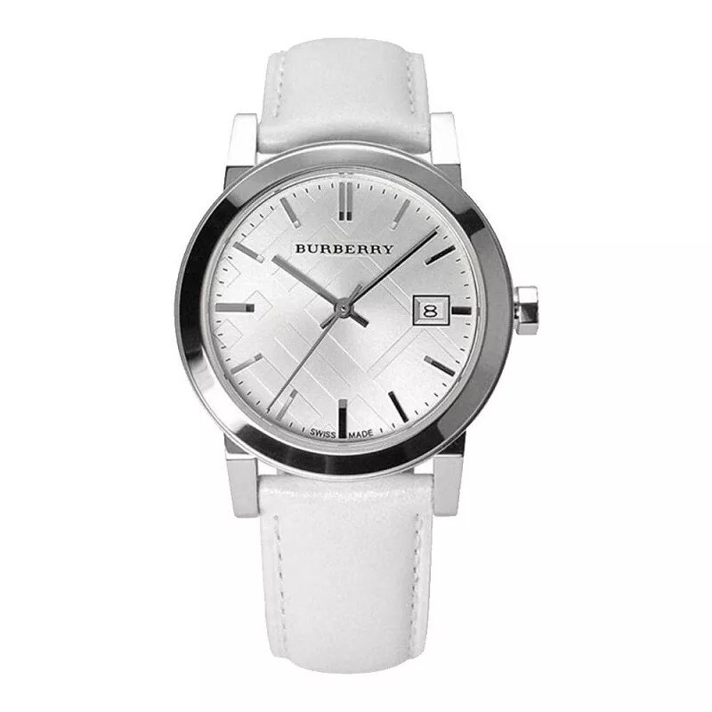 Burberry Ladies Watch The City 34mm Silver White