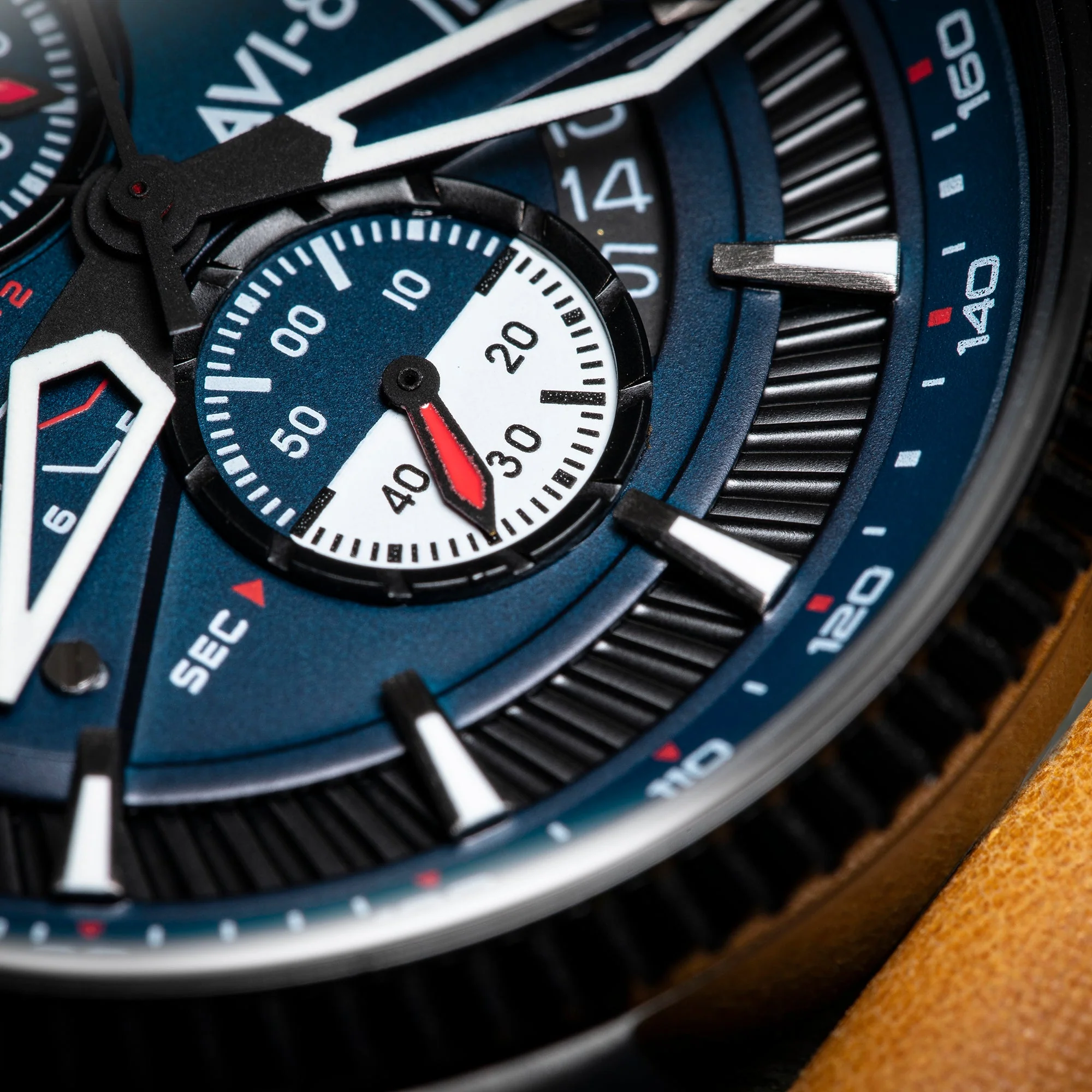 AVI-8 Carbon Navy Hawker Hunter Chronograph Watch - Image 4
