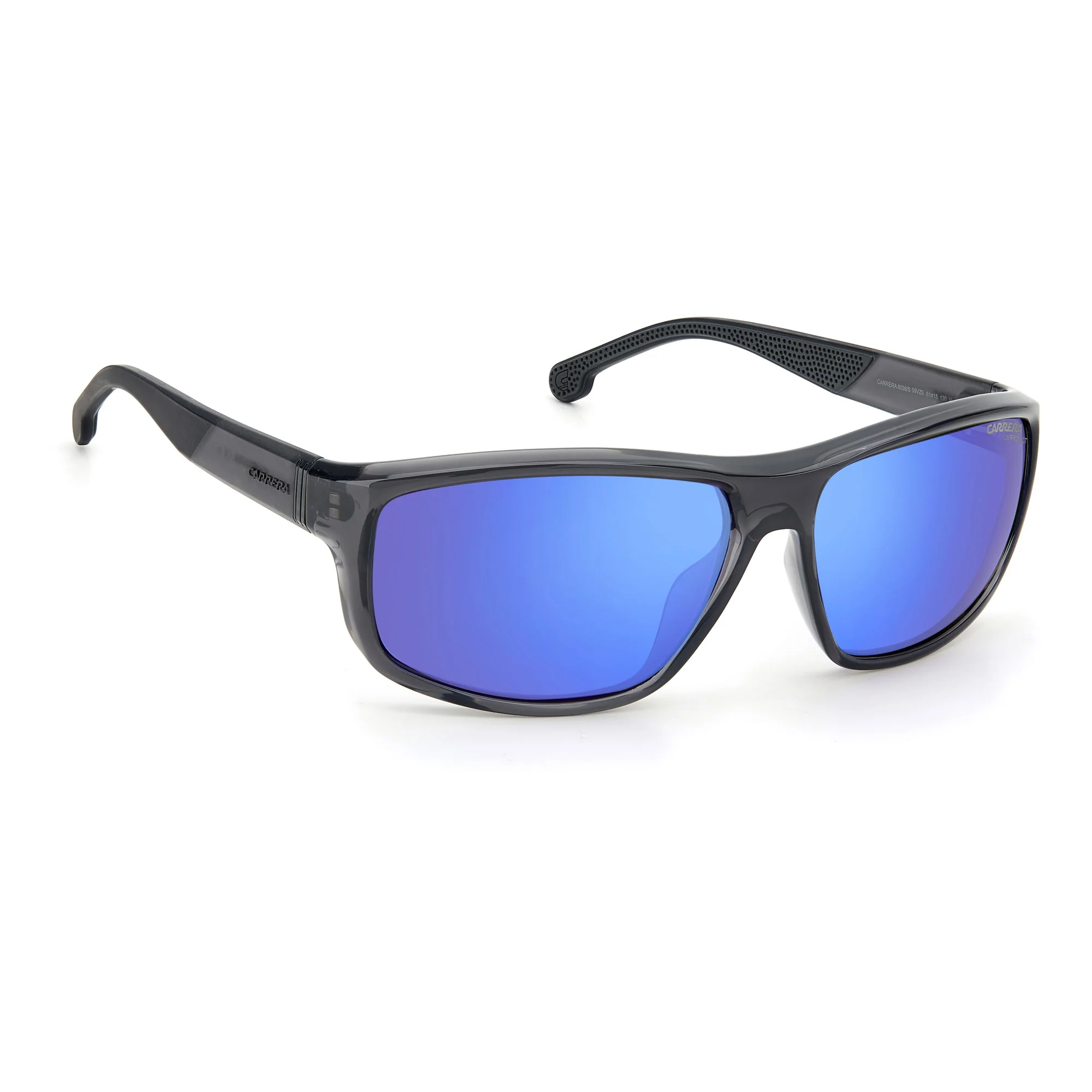Carrera 8038/ 09V 63Z0(CAR21) Unisex Grey Blue Sunglasses - Image 2