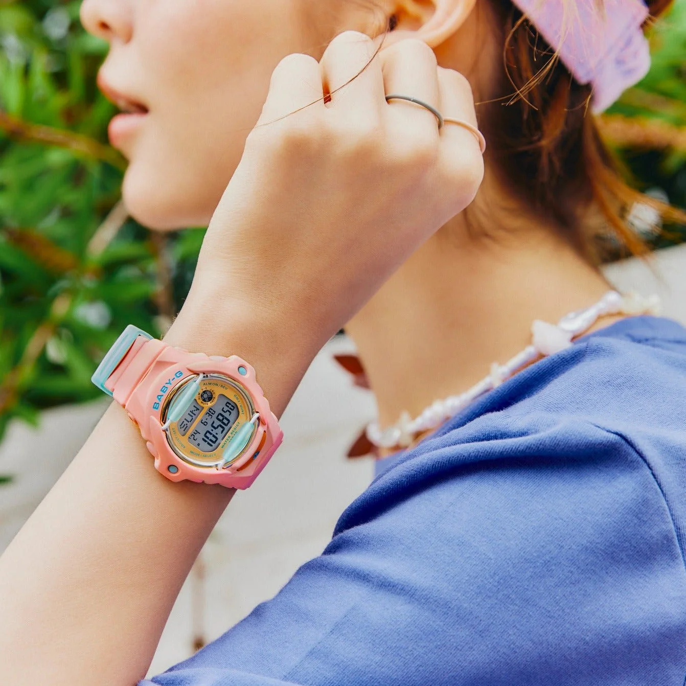 Casio G-Shock Playful Beach Ladies Pink Watch - Image 5