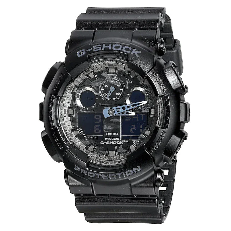Casio G-Shock Watch Men's Black Crackled