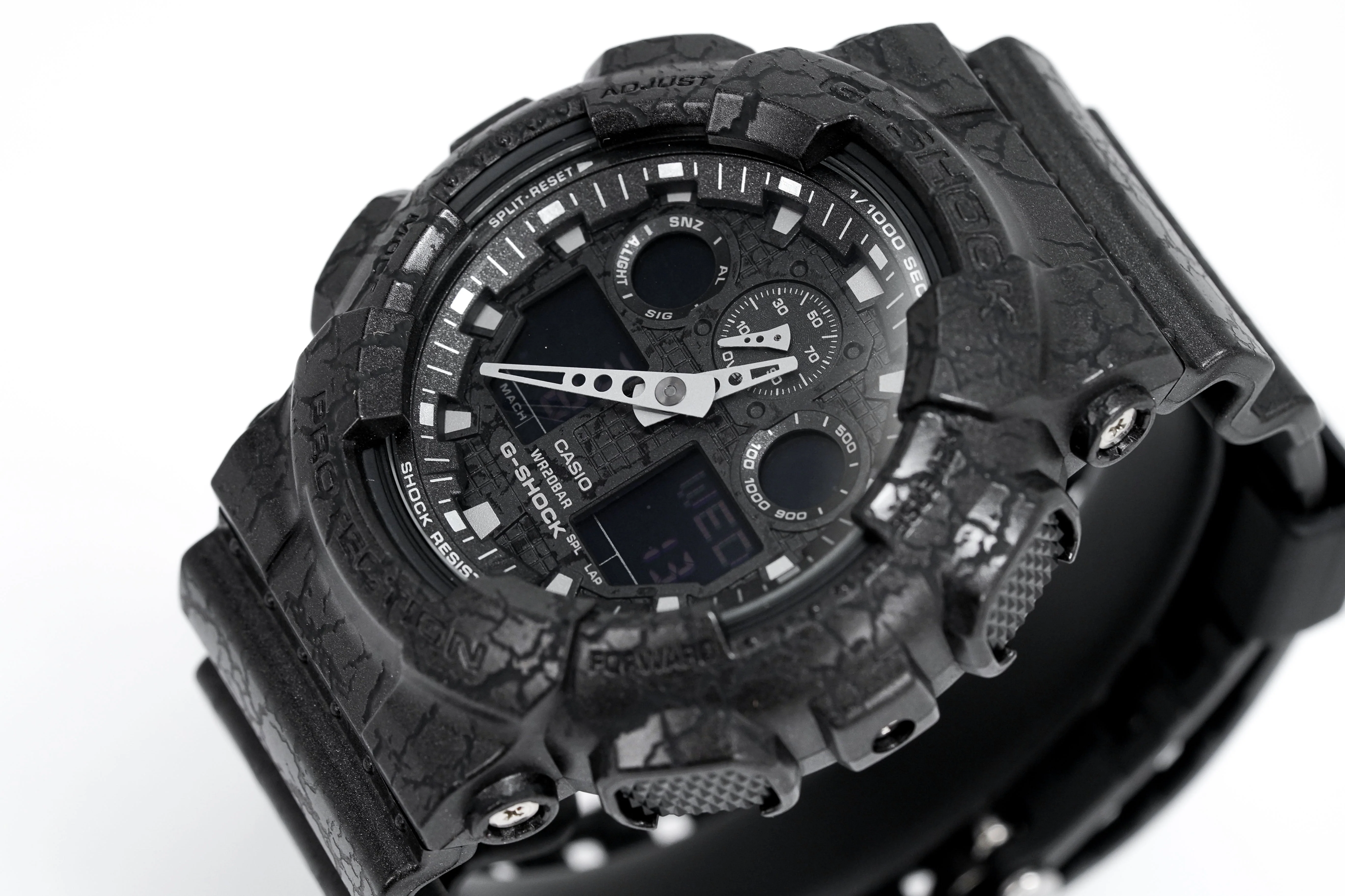 Casio G-Shock Watch Men's Black Crackled - Image 3