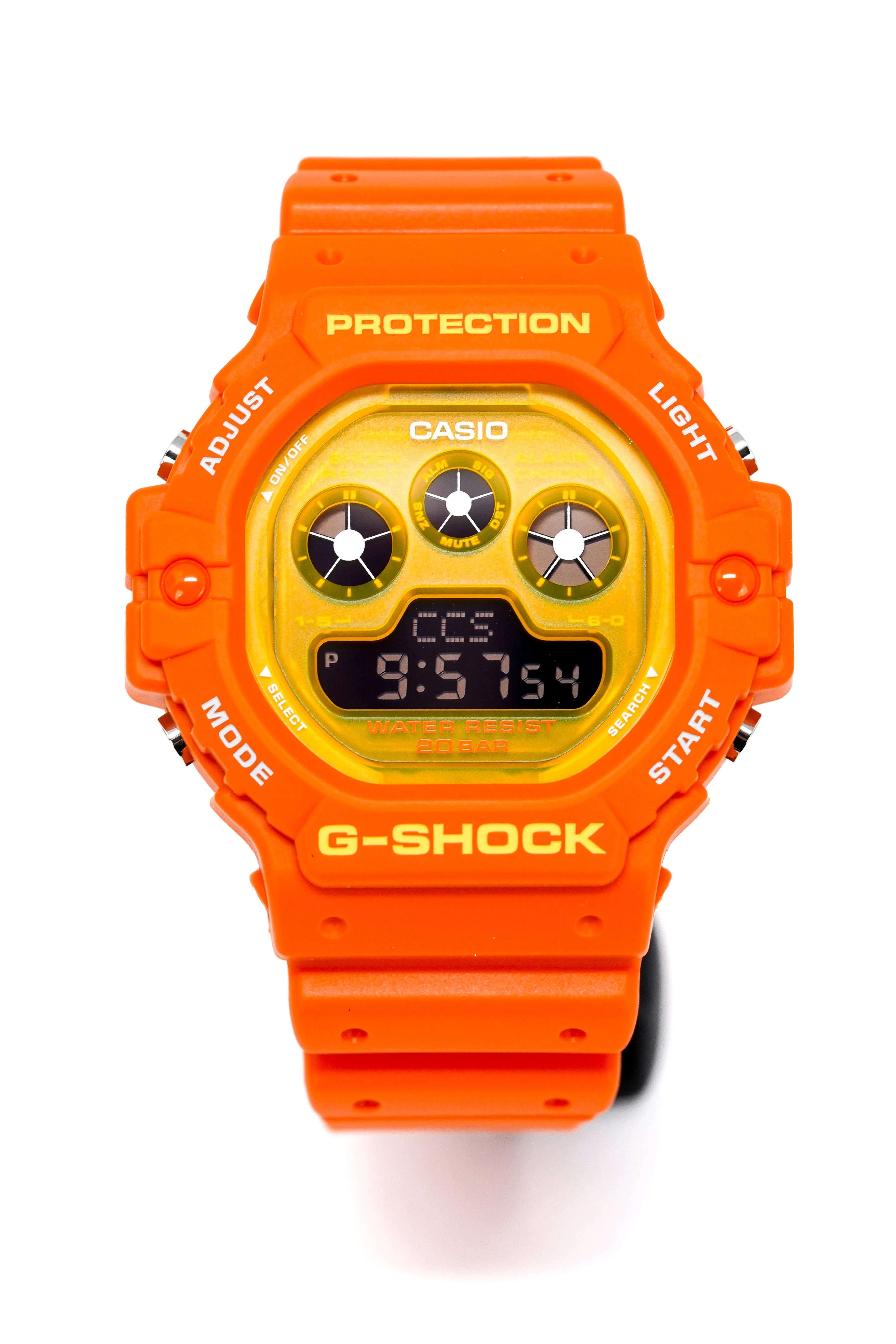 Casio G-Shock Watch Men's Shock Tech Orange - Image 4