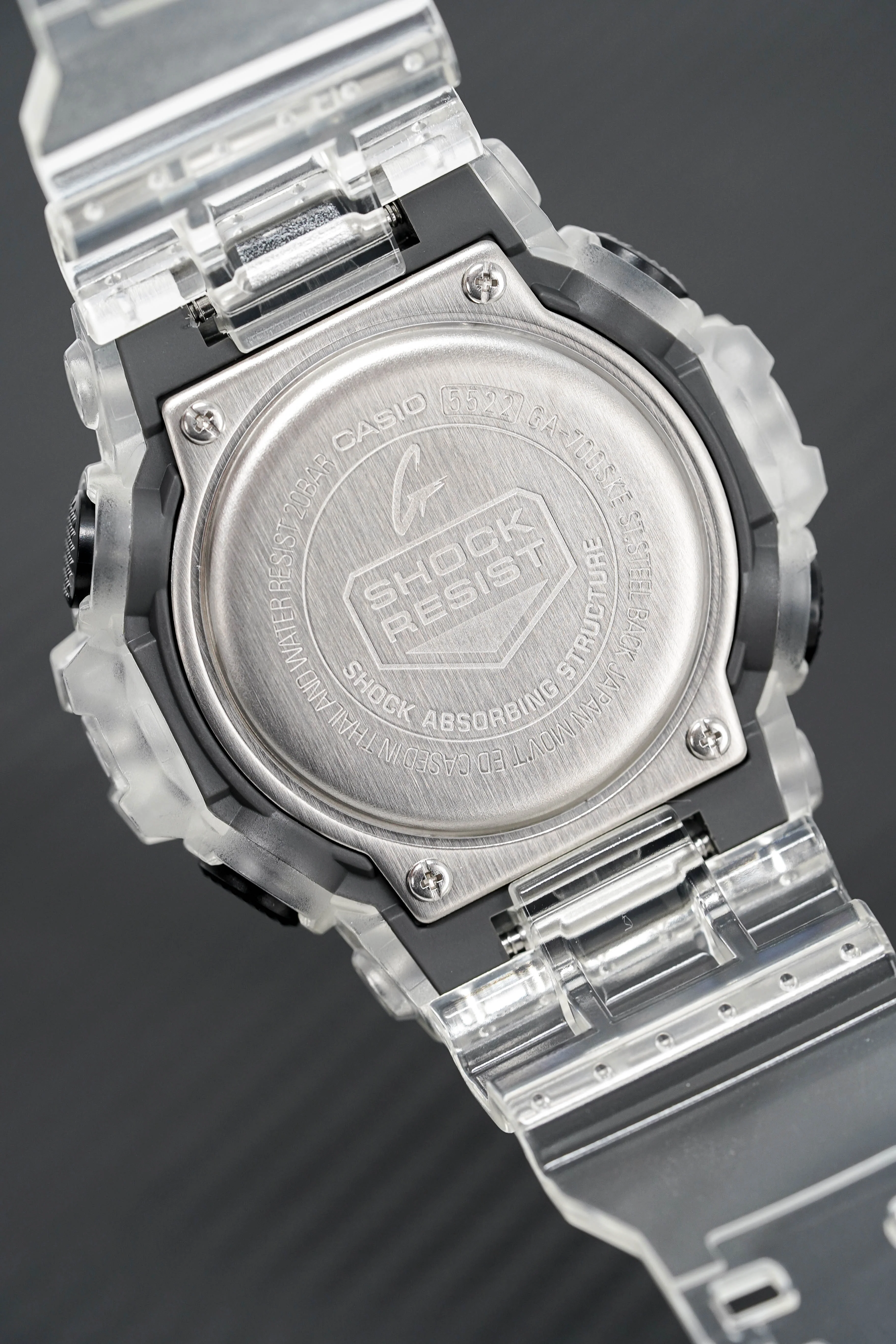 Casio G-Shock Watch Skeleton Series Clear/Black - Image 2