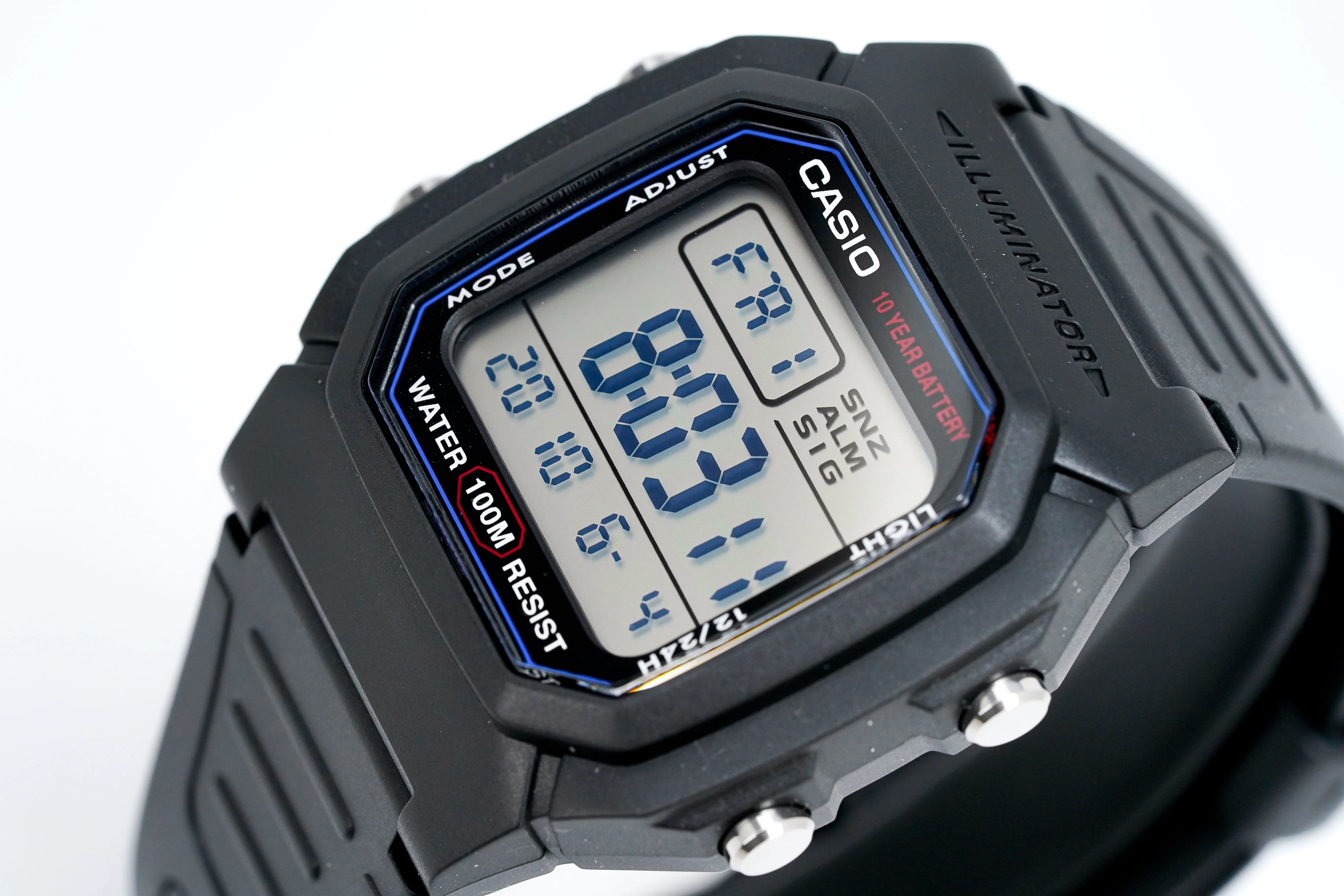 Casio Men's Watch Chronograph Digital Blue Black - Image 3