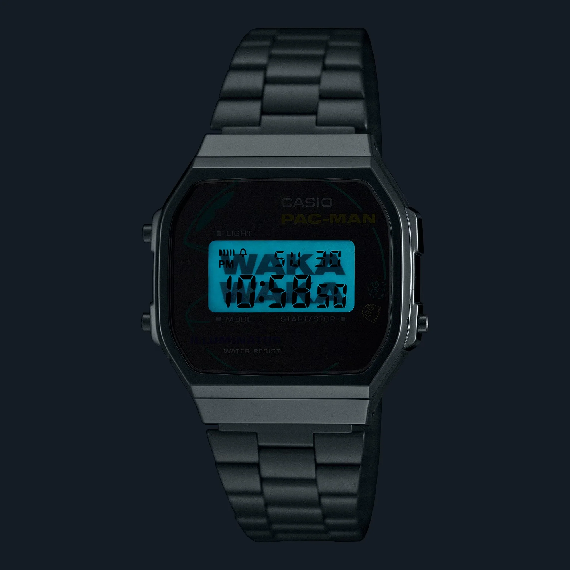Casio PAC-MAN Vintage Unisex Silver Digital Watch - Image 4