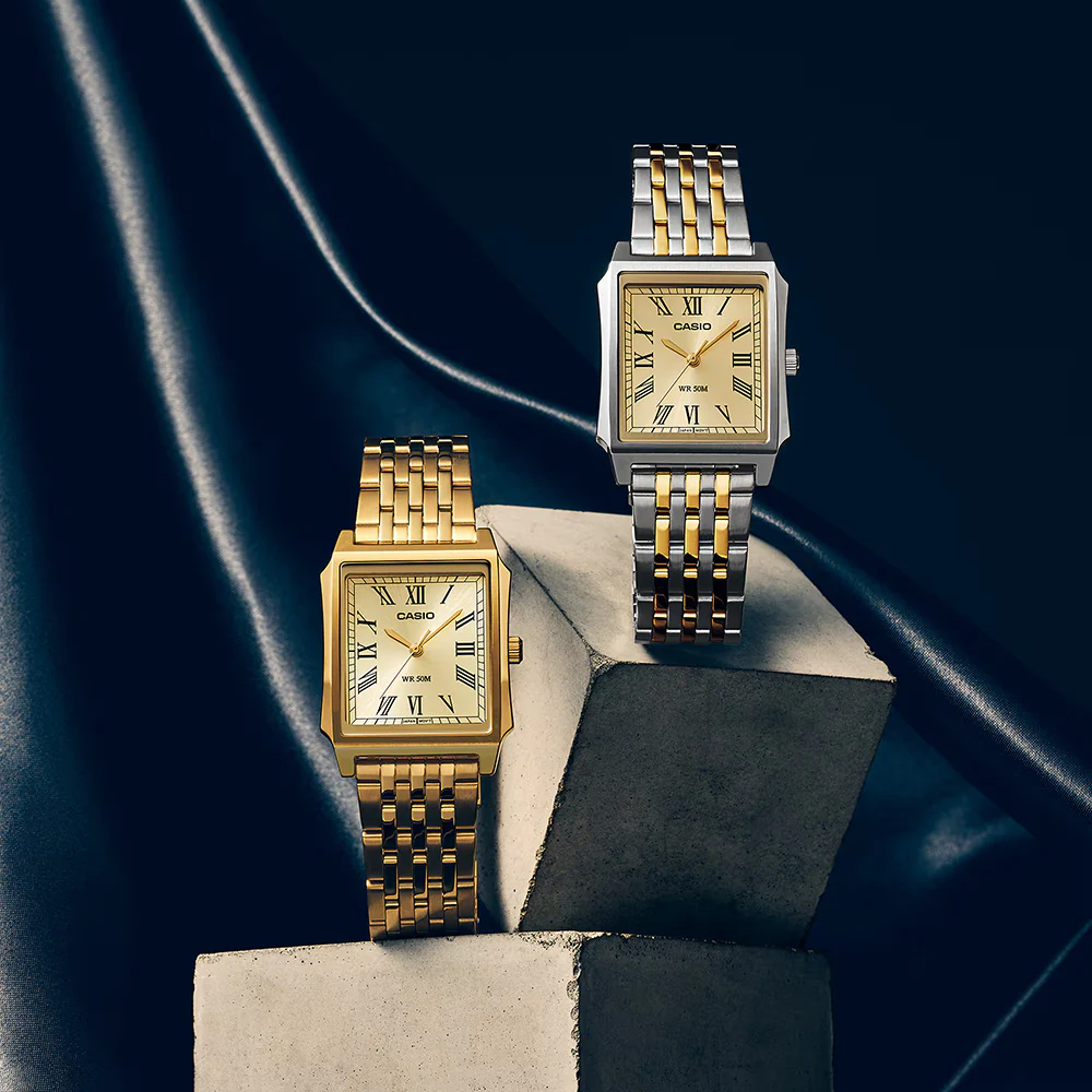 Casio Timeless Classic Men's Gold Bracelet Watch - Image 2