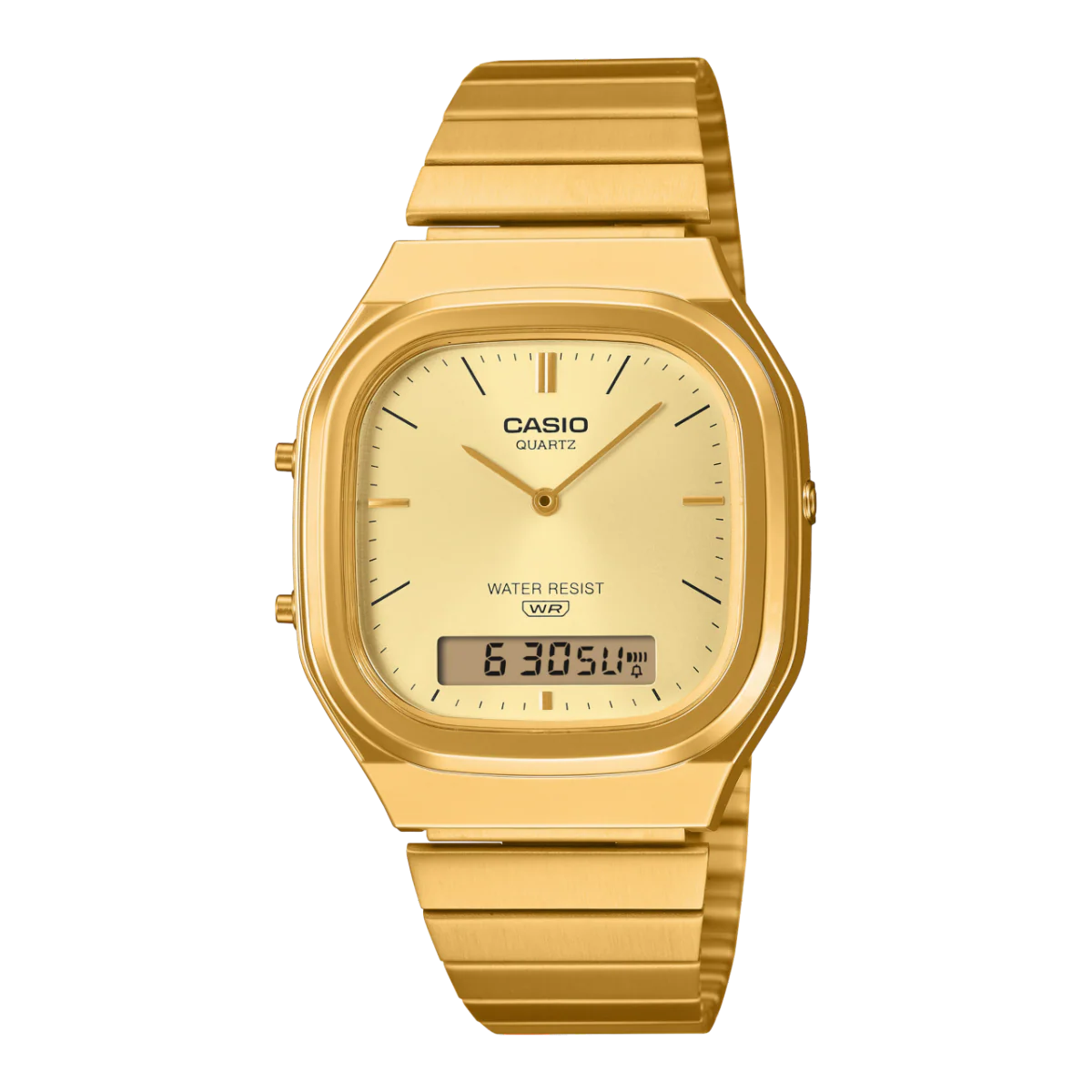 Casio Vintage Analog Digital Unisex Gold Watch