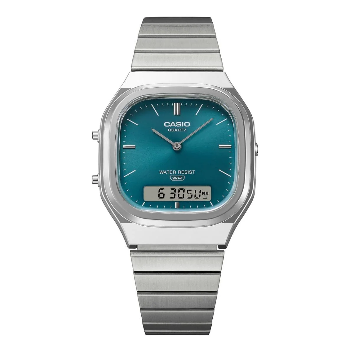 Casio Vintage Analog Digital Unisex Green Watch - Image 6