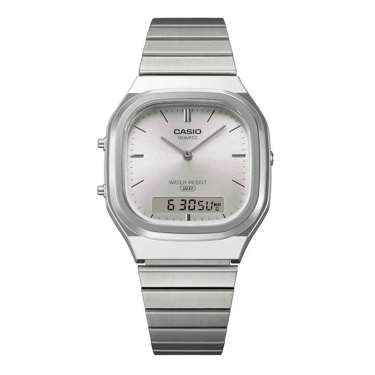 Casio Vintage Analog Digital Unisex Silver Watch - Image 6