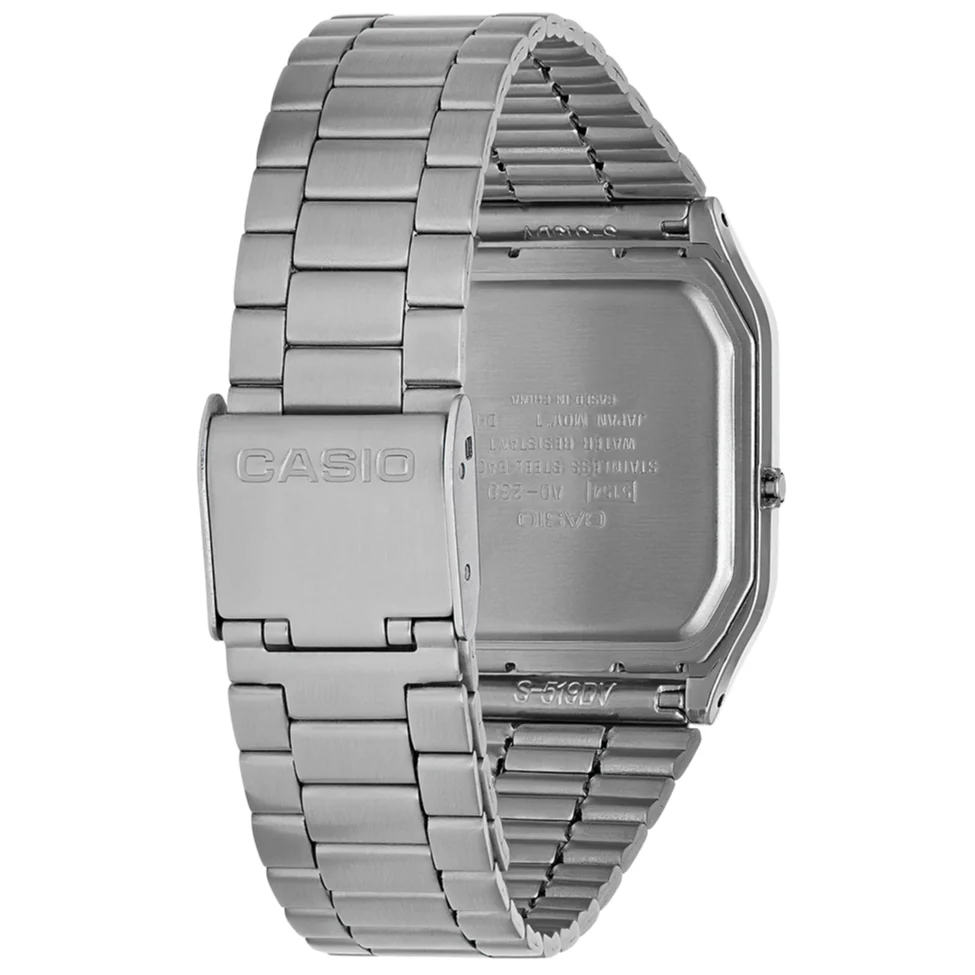 Casio Vintage Unisex Silver Watch - Image 3