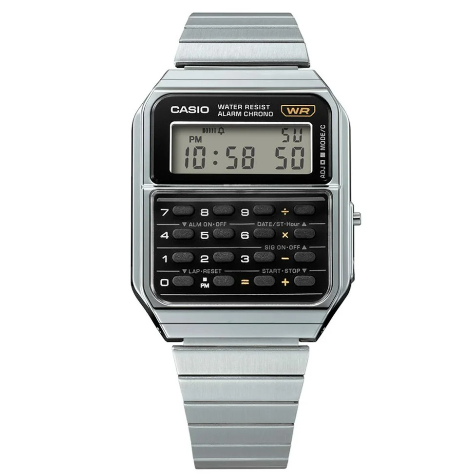 Casio Vintage Unisex Silver Watch - Image 2