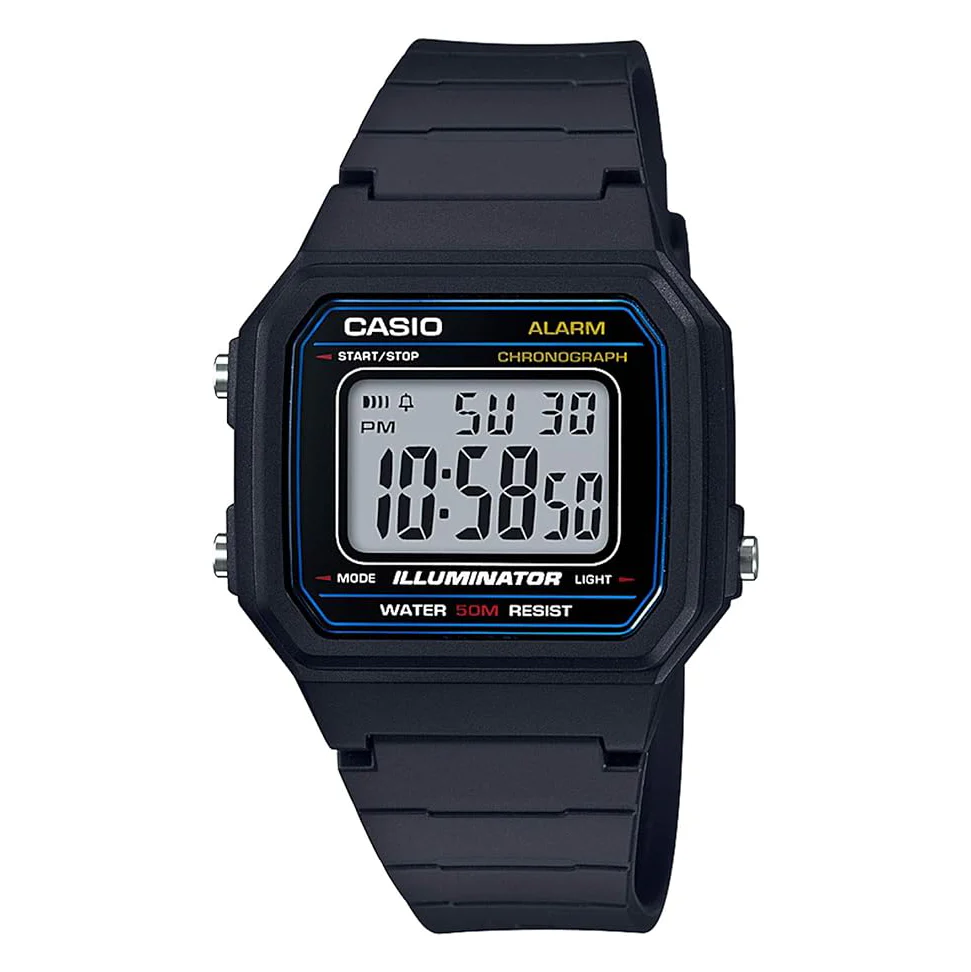 Casio Watch Chronograph Digital Black