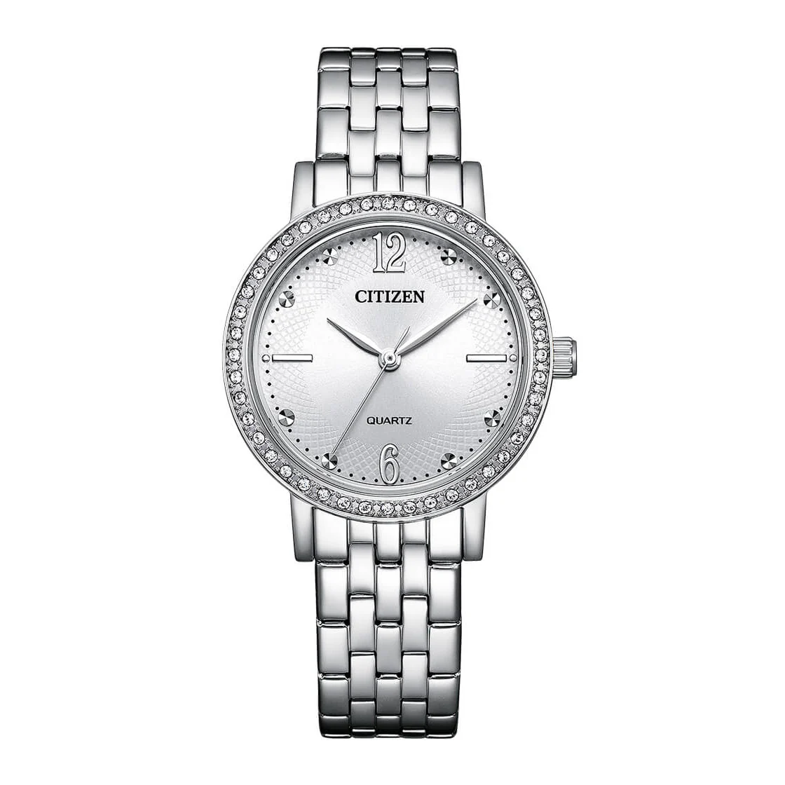 Citizen Ladies' 31mm Crystal Dress Watch Silver