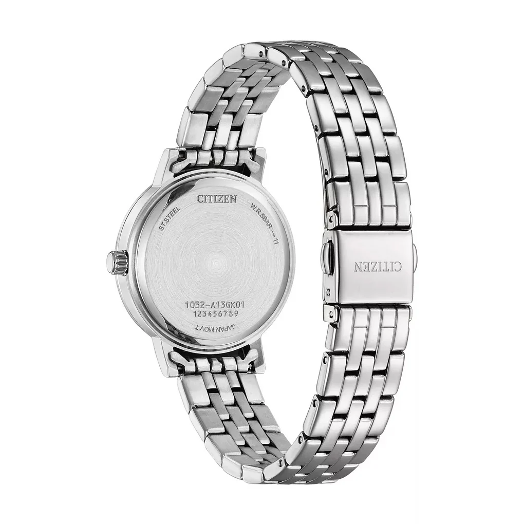 Citizen Ladies' 31mm Crystal Dress Watch Silver - Image 3